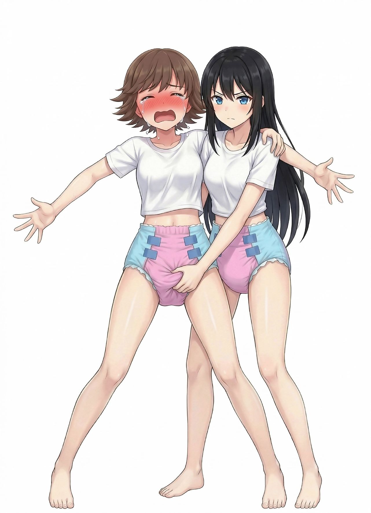 思春期○〇用オムツ・ぐっすりマンと渋○凛 サンプル2ページ目