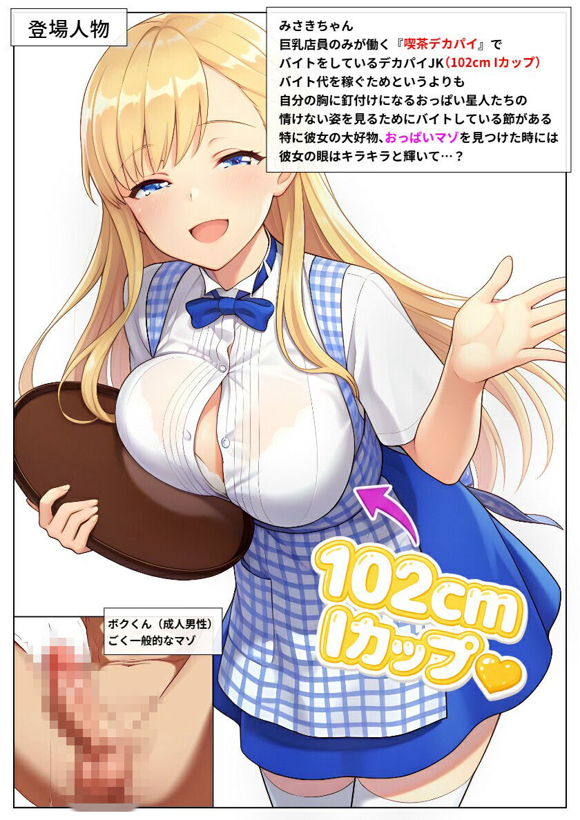 喫茶デカパイには裏オプがある サンプル1ページ目
