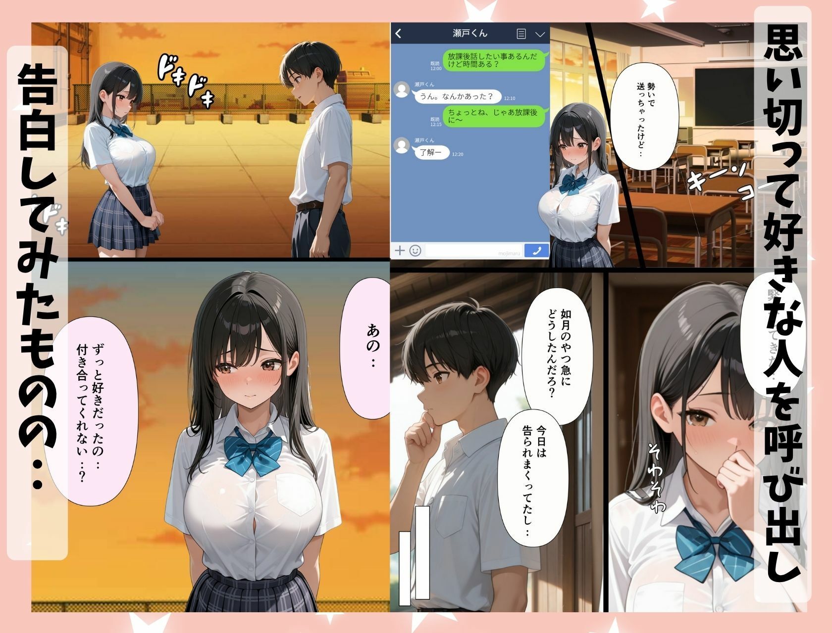 ギャルなぎさちゃん。黒髪清楚系にイメチェンし一途なご奉仕セックスで本命彼女に昇格しちゃう話 サンプル2ページ目