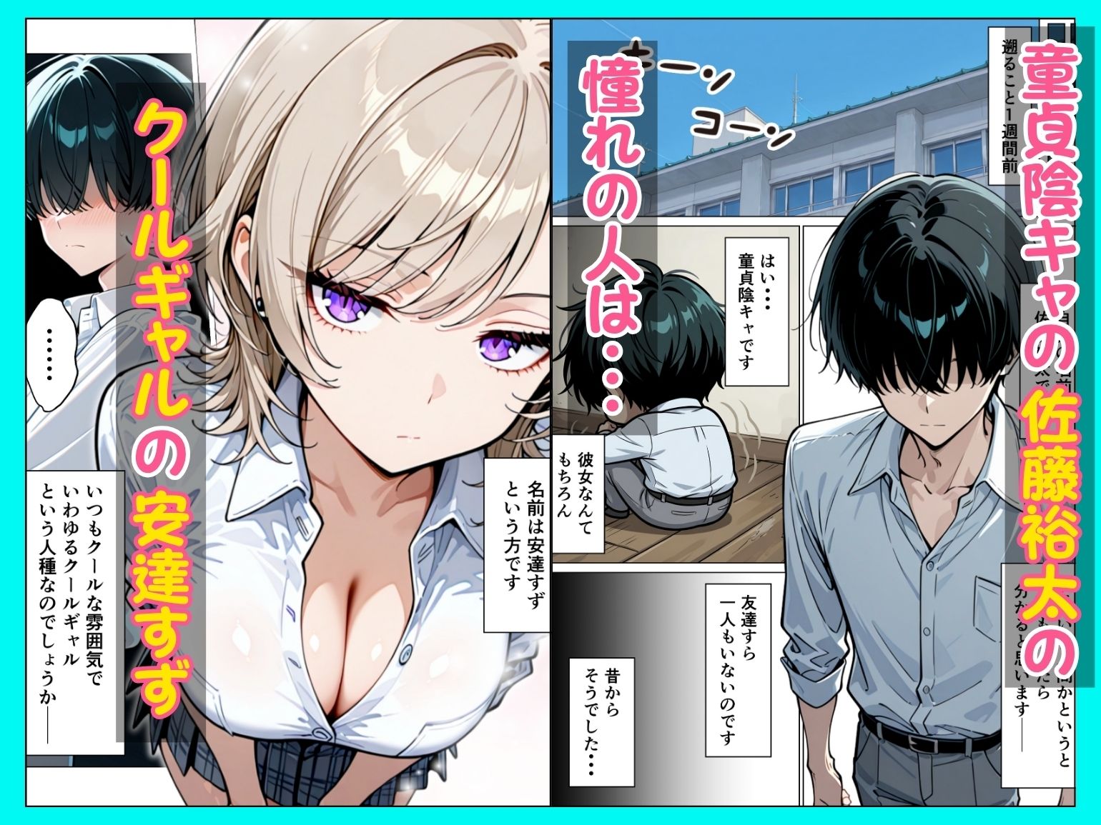 童貞陰キャの僕がクールギャルとマジックミラー車で生ハメセックスした話 サンプル1ページ目