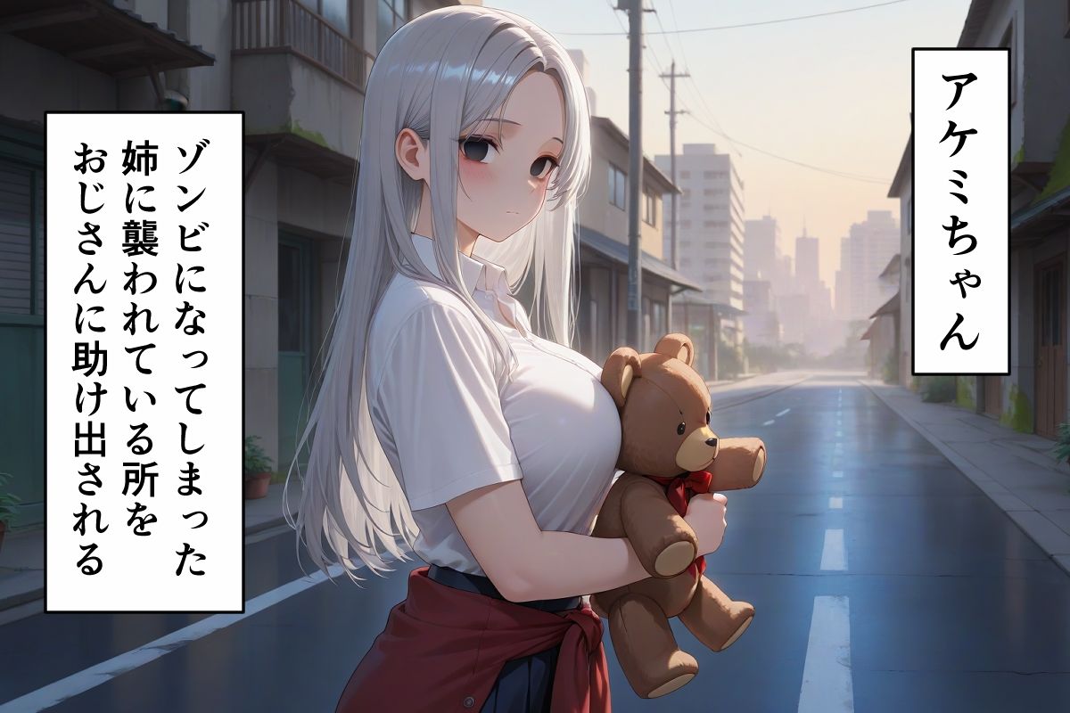 ゾンビによって崩壊した世界で中年おじさんが少女と生き残る サンプル8ページ目