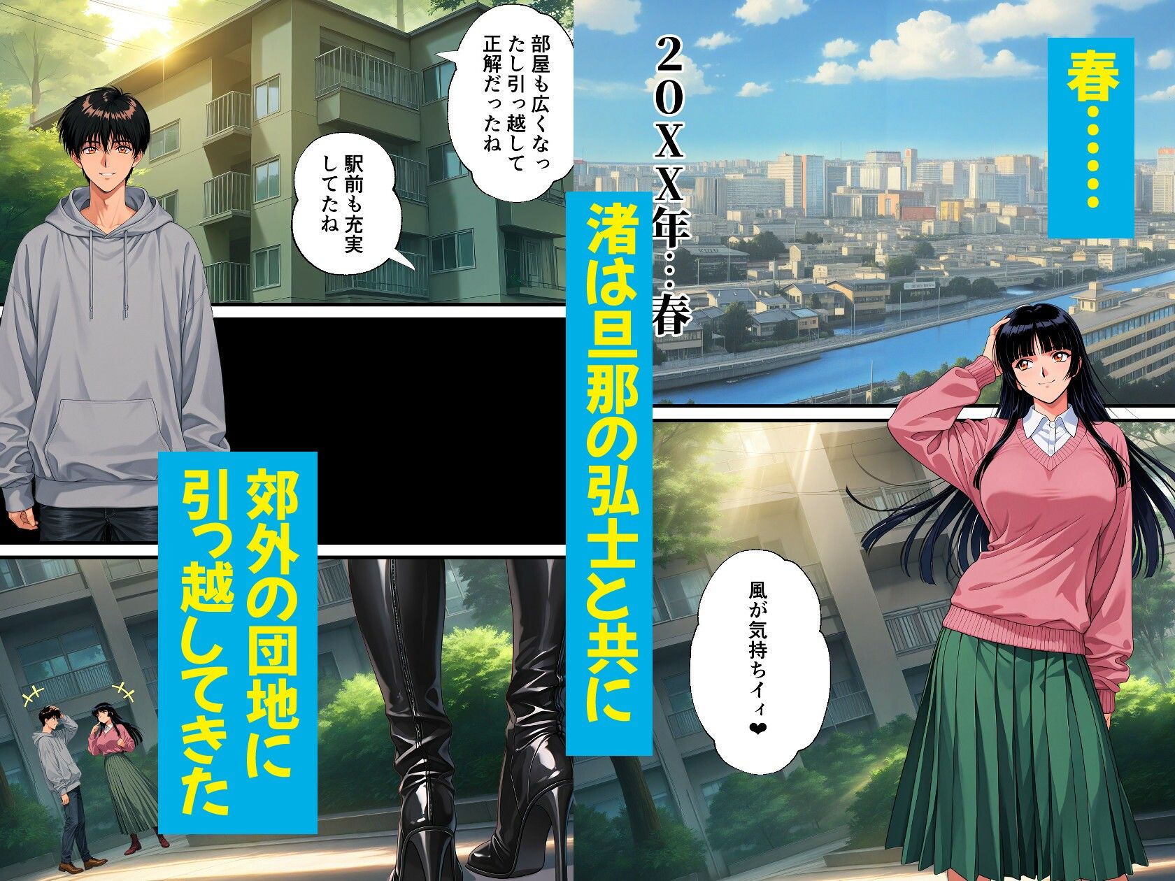 団地妻NTR2 -過程（Side B）-〜清楚妻が淫乱ビッチ妻に堕ちるまで〜 サンプル2ページ目
