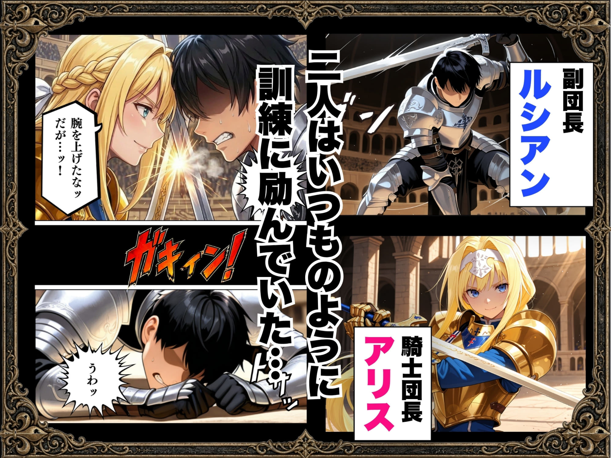 敗北騎士アリス〜メス堕ちNTR〜 サンプル1ページ目