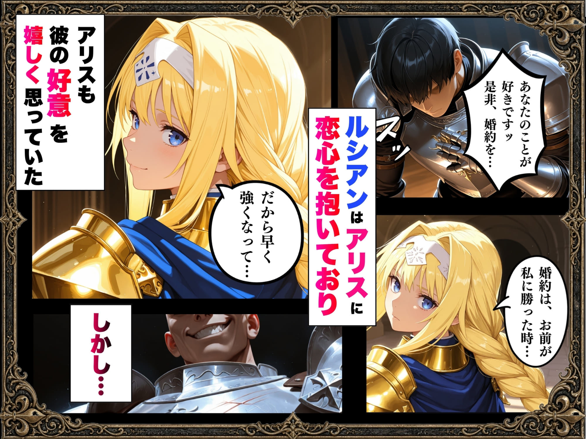 敗北騎士アリス〜メス堕ちNTR〜 サンプル2ページ目