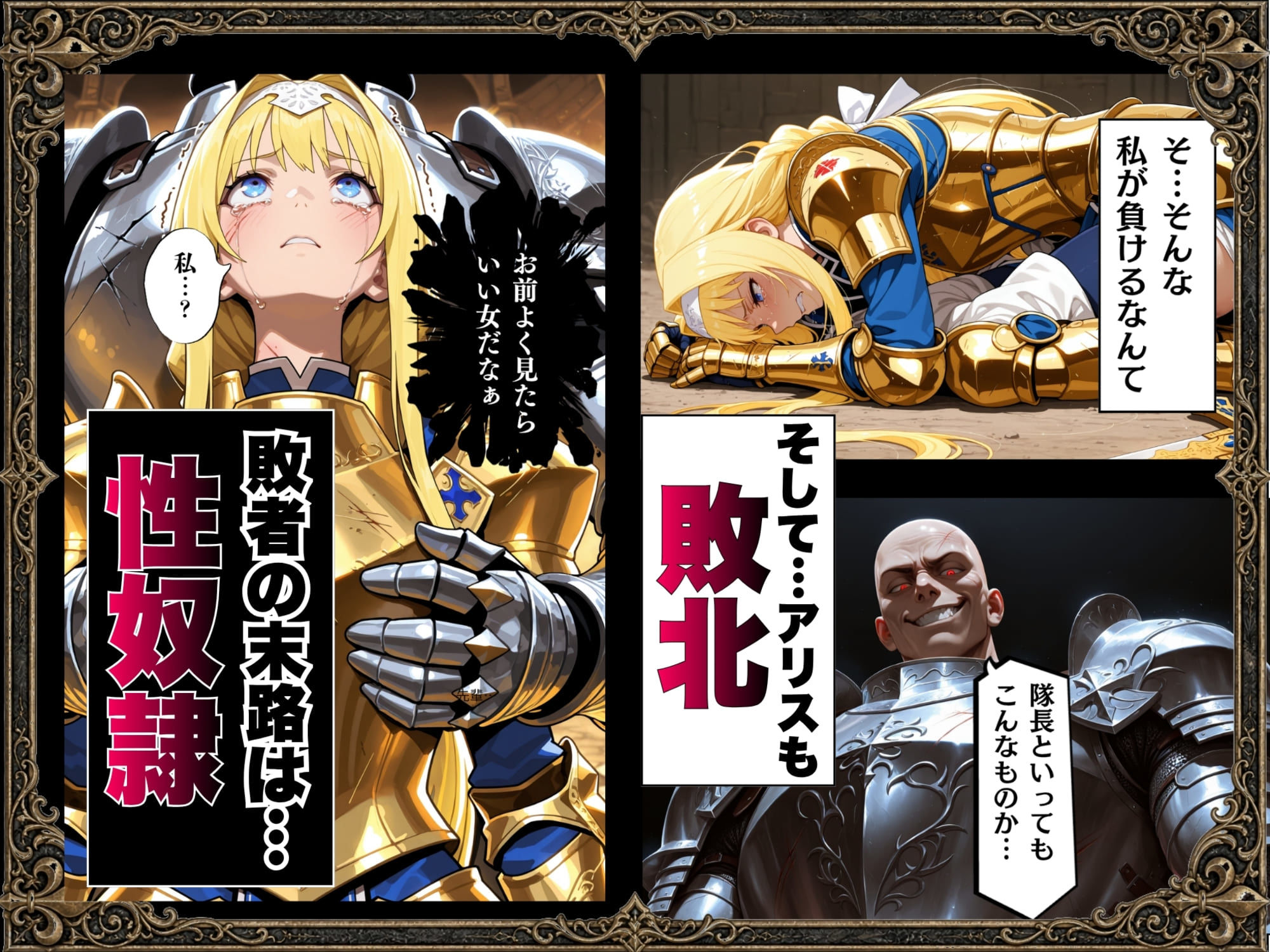 敗北騎士アリス〜メス堕ちNTR〜 サンプル4ページ目