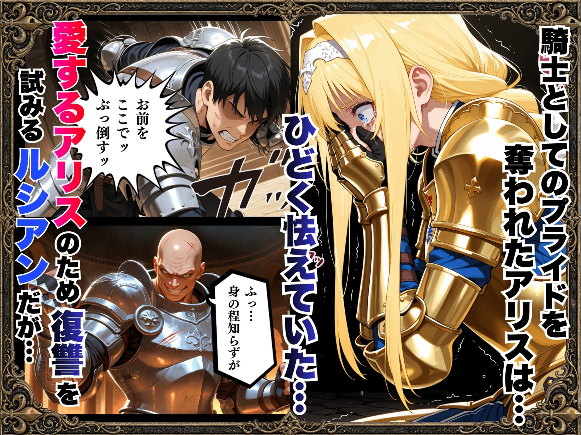 敗北騎士アリス〜メス堕ちNTR〜 サンプル8ページ目