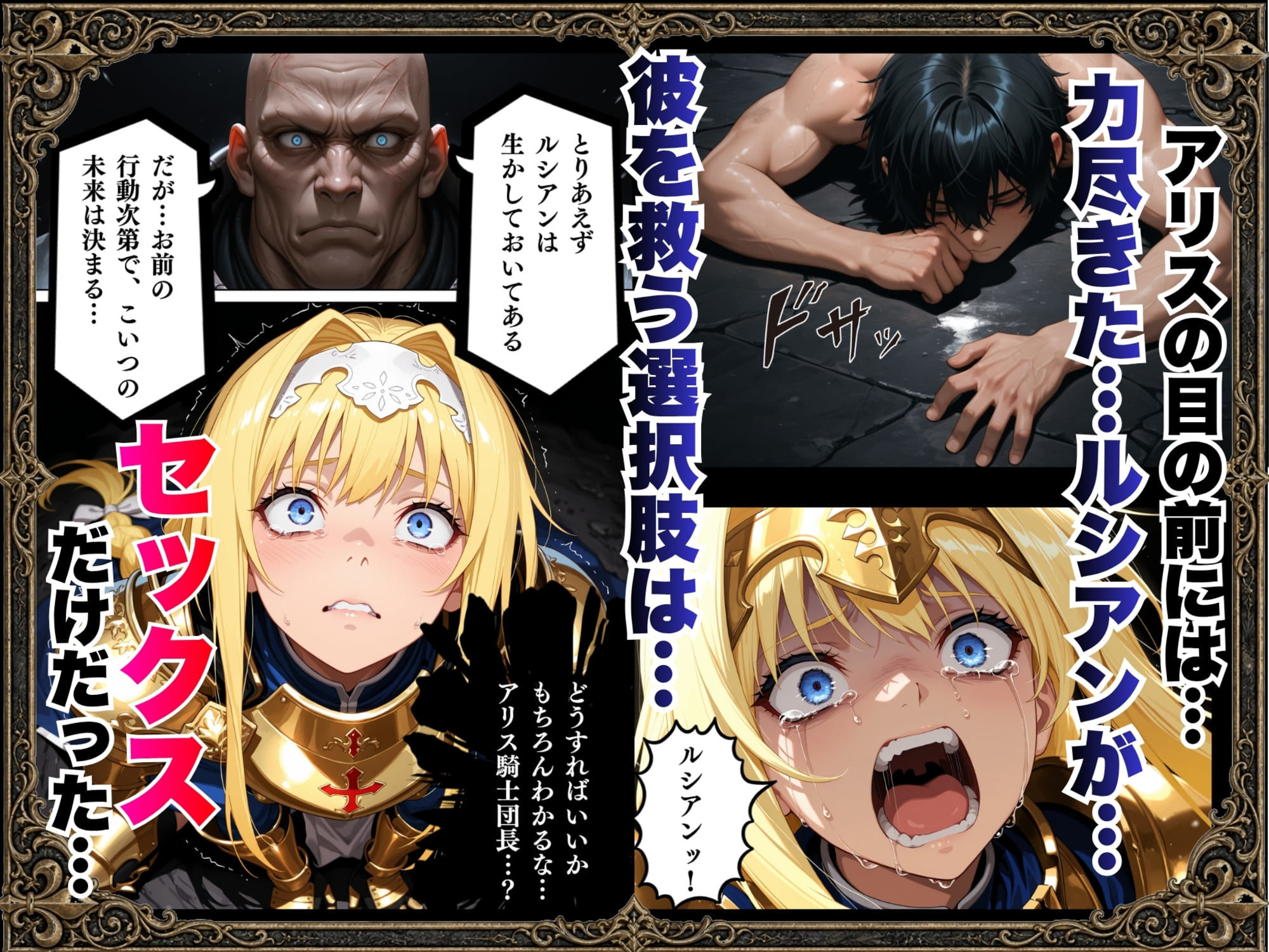 敗北騎士アリス〜メス堕ちNTR〜 サンプル9ページ目
