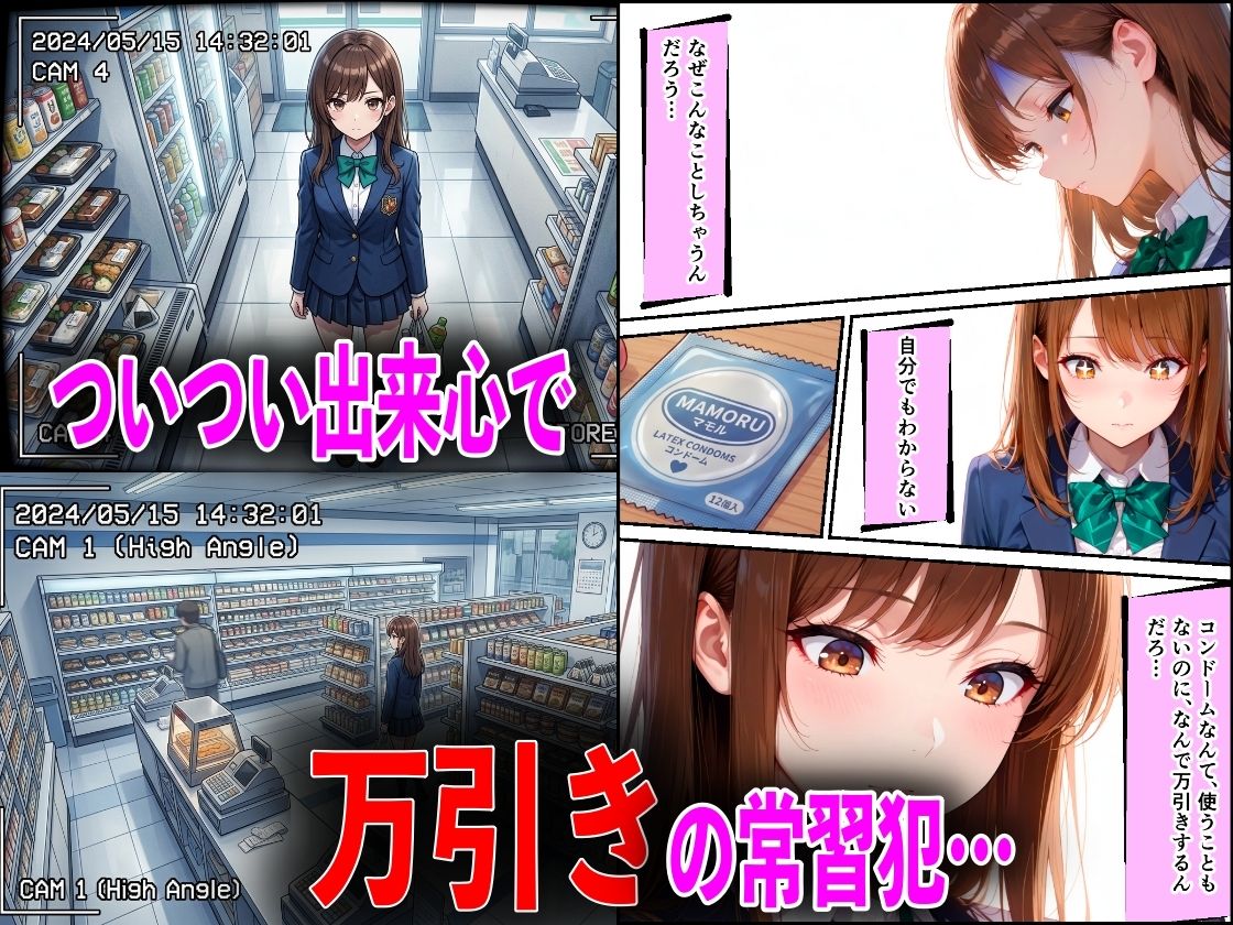 学校でも優等生のJKキモオジ店主に万引きがバレて巨根チンポで性教育された話 サンプル2ページ目