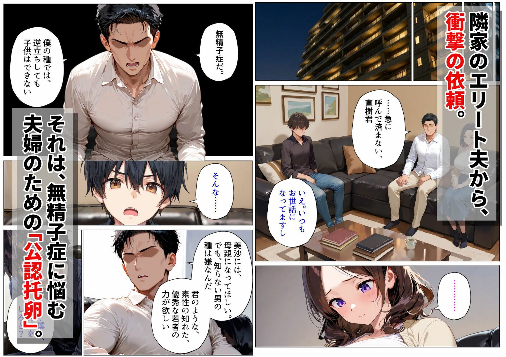 隣の不妊夫婦、種付け役は僕でした。〜公認托卵から始まる身も心も奪う全記録〜 サンプル1ページ目