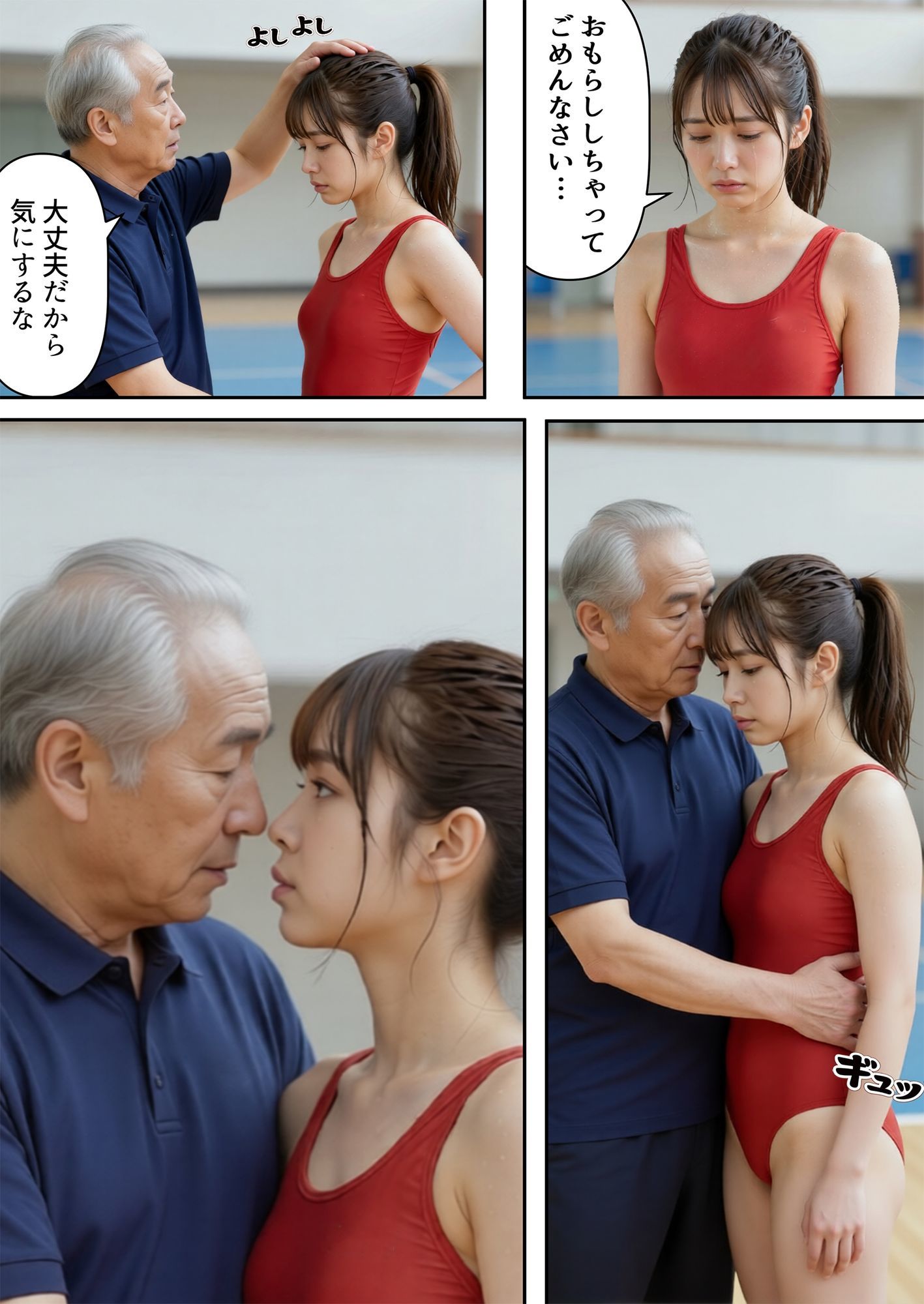 新体操、セクハラコーチの個人レッスン サンプル7ページ目