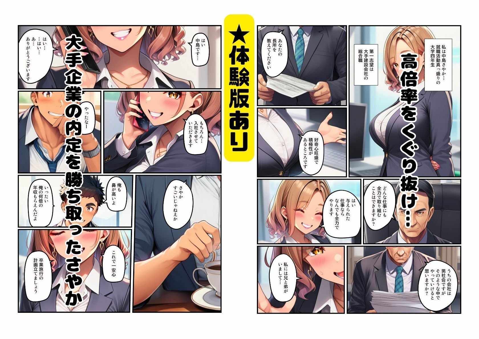 【僕の彼女がネトラレた】大手企業に入社したら社長の性欲処理係だった新入社員 サンプル1ページ目