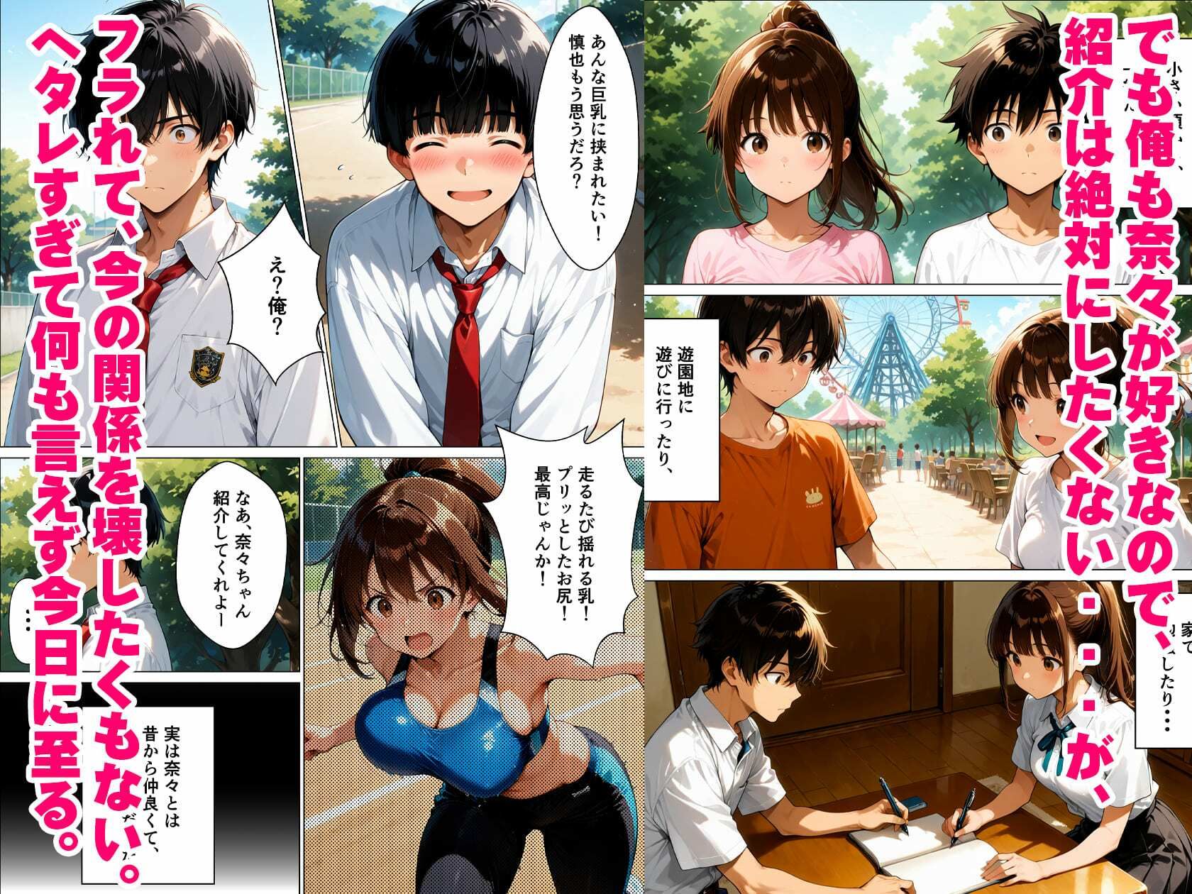 イチャラブセックスー陸上部幼なじみと恋人になったのに、「彼女」って言えなくて泣かせた話 サンプル2ページ目