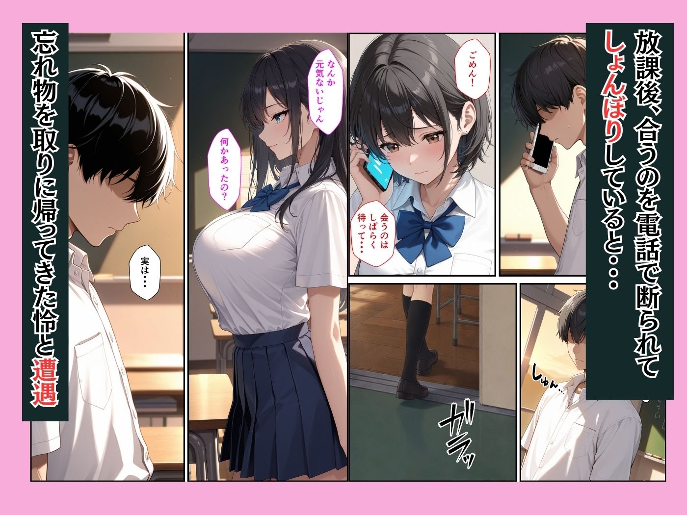 幼馴染のクールギャルが落ち込んでいる俺を慰めてイチャラブセックスした話 サンプル3ページ目