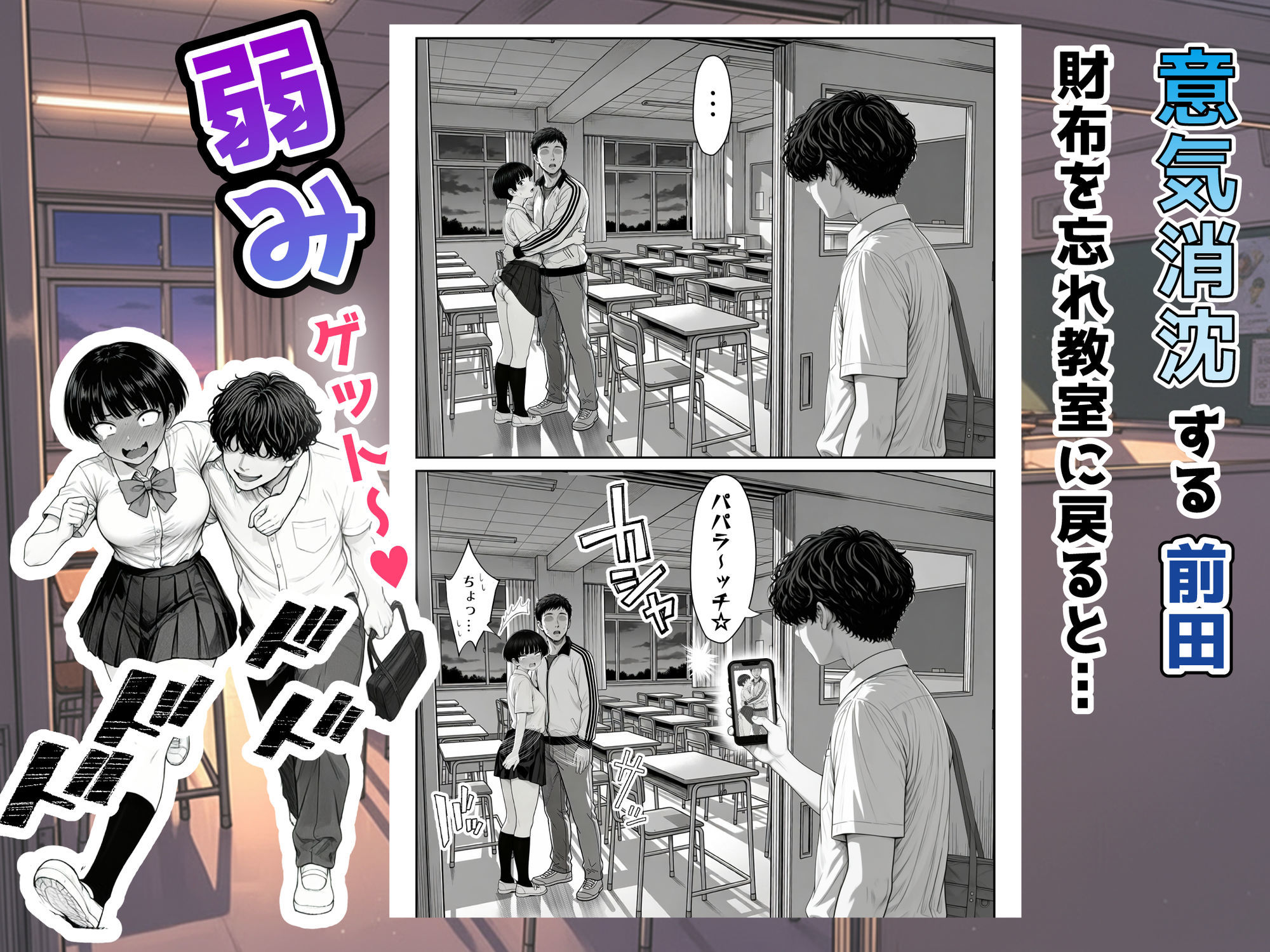 真面目でうるさい委員チョ〜の弱みを握ったヤリチンが1カ月限定恋人ごっこでHまでもっていく話 サンプル4ページ目