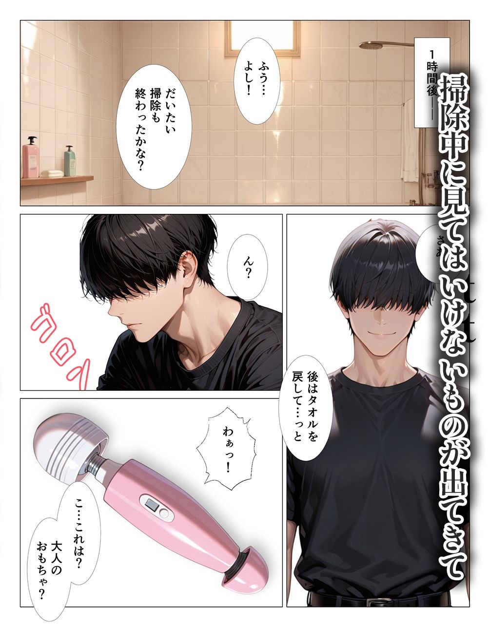 オナニーバレたクールな同居人と中出しSEXする話 サンプル2ページ目