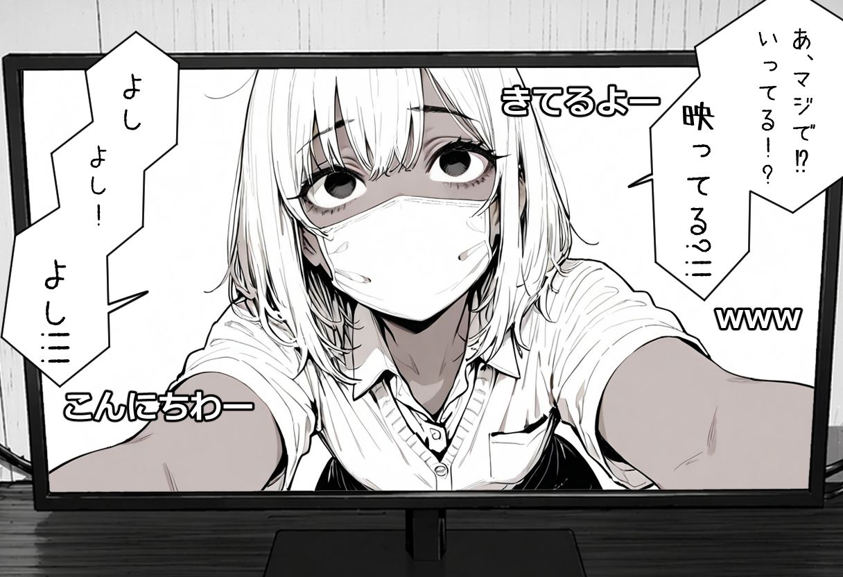 ギャル系配信者のツカサちゃん。 サンプル3ページ目