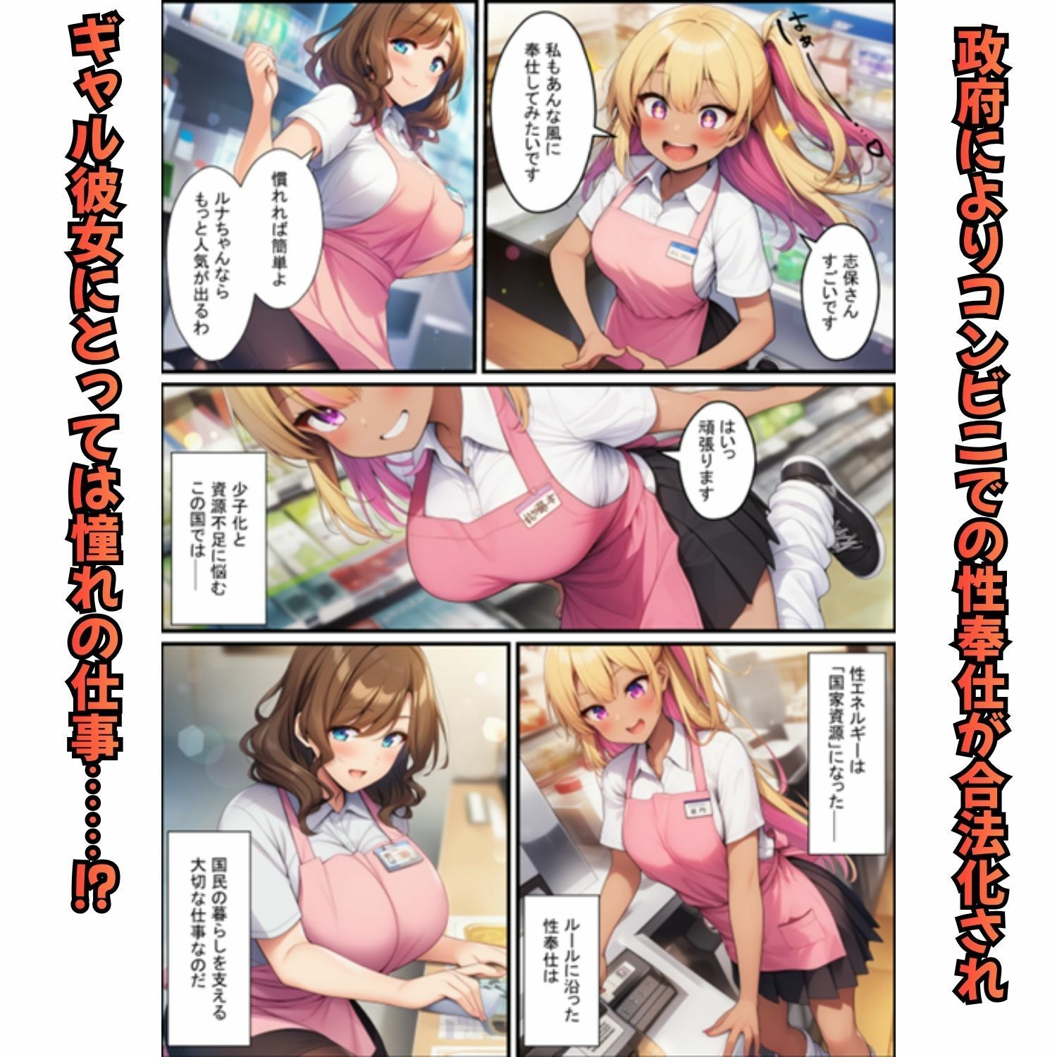 コンビニ寝取られギャル彼女  勤務中に客が僕の目の前で恋人に中出し サンプル3ページ目