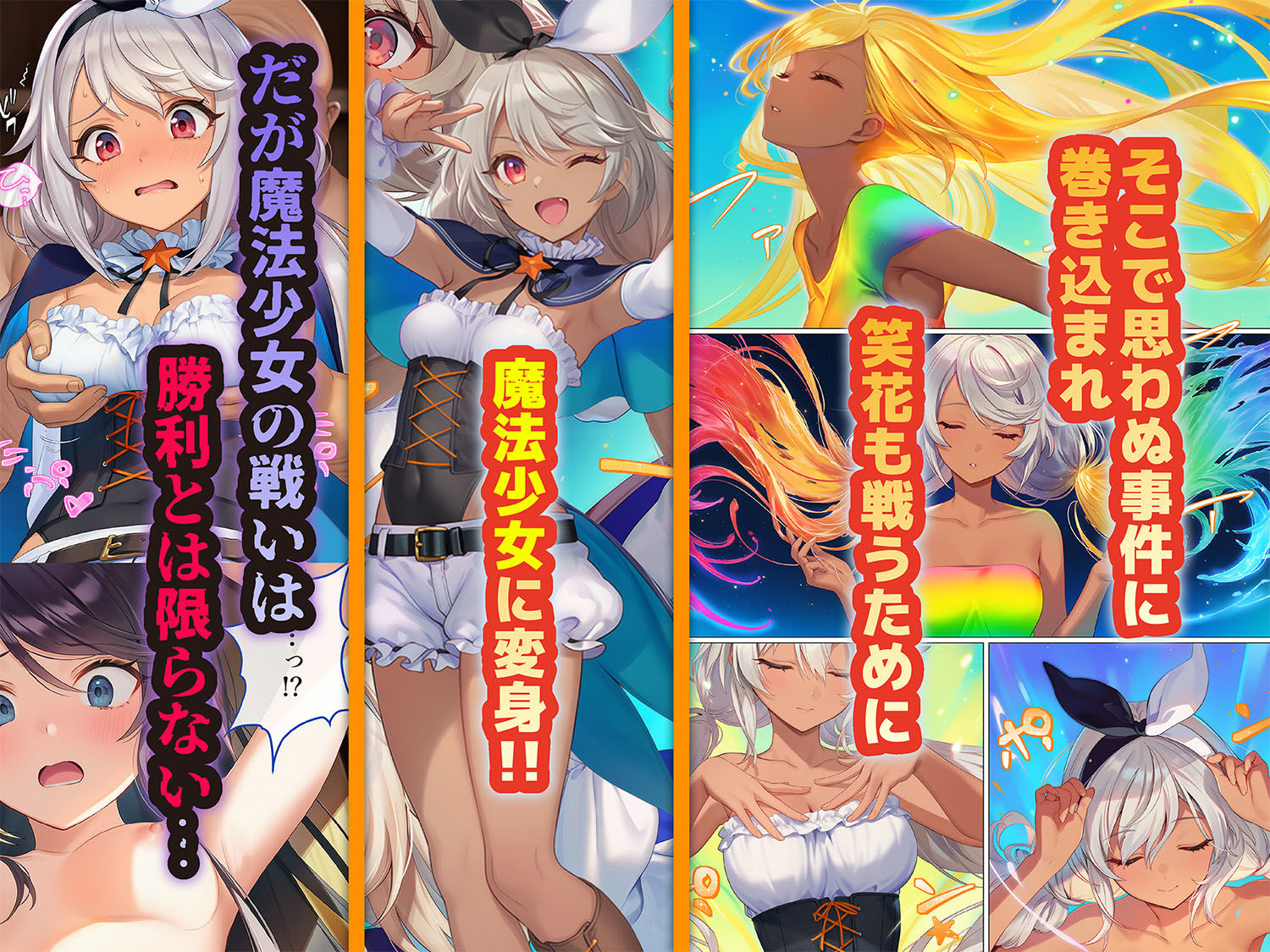 魔法少女WISHES 搾乳牧場編 笑花＆叶BAD サンプル2ページ目
