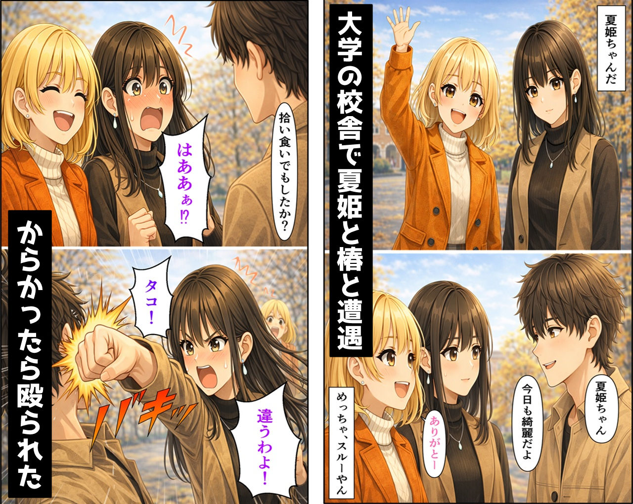 無防備すぎる同級生に、理性が追いつかなかった話 第11話「親友とヤってしまった直後に彼女が来た話」 サンプル1ページ目
