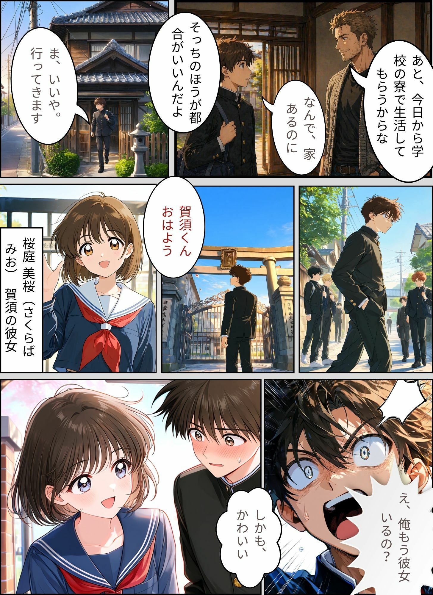 ときめきハーレム学園へようこそ サンプル3ページ目