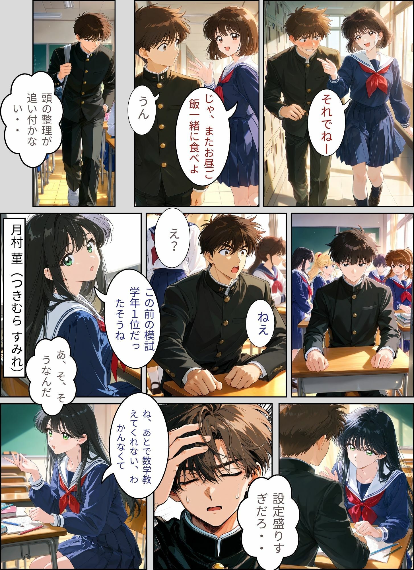 ときめきハーレム学園へようこそ サンプル4ページ目