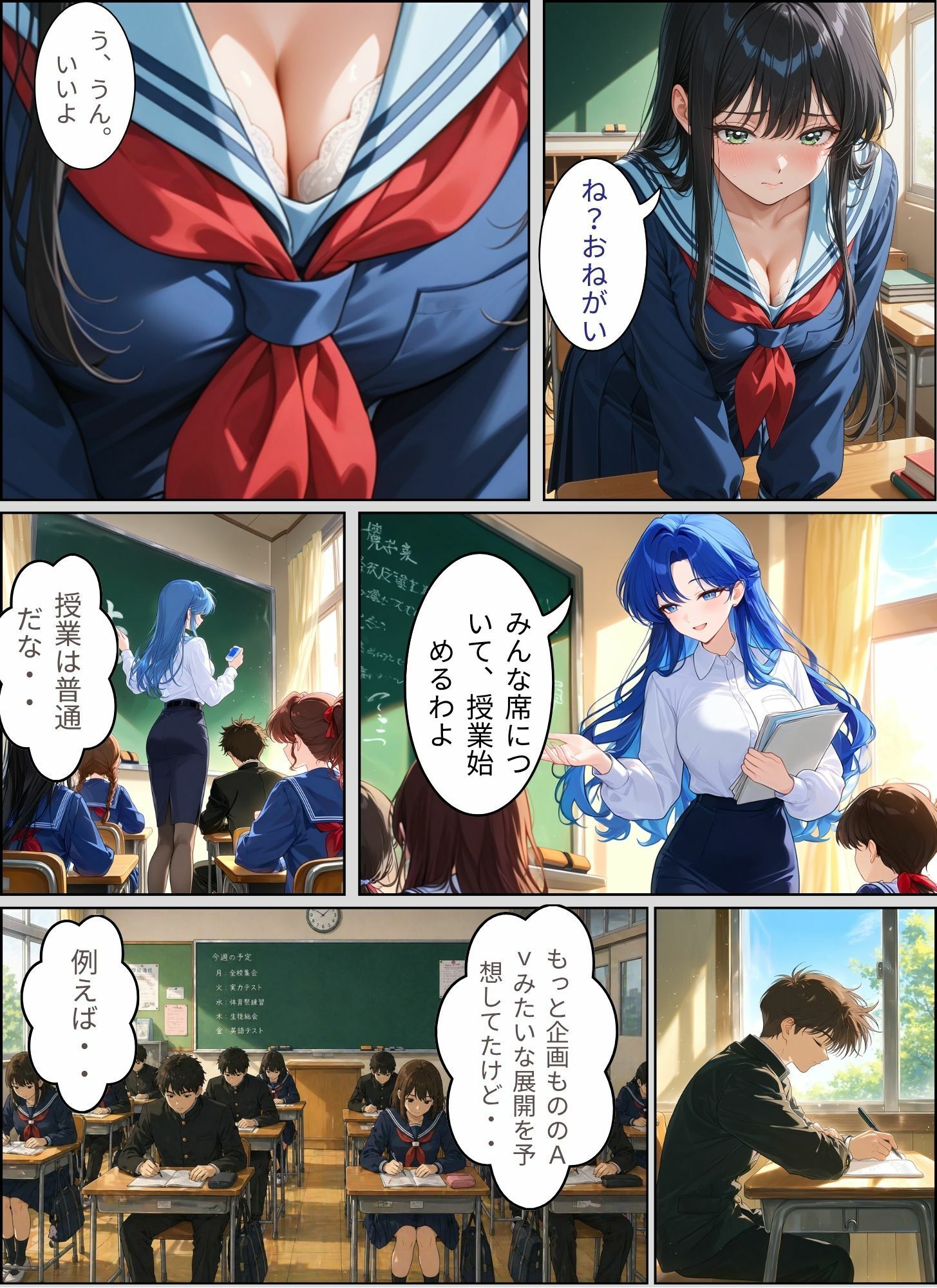 ときめきハーレム学園へようこそ サンプル5ページ目