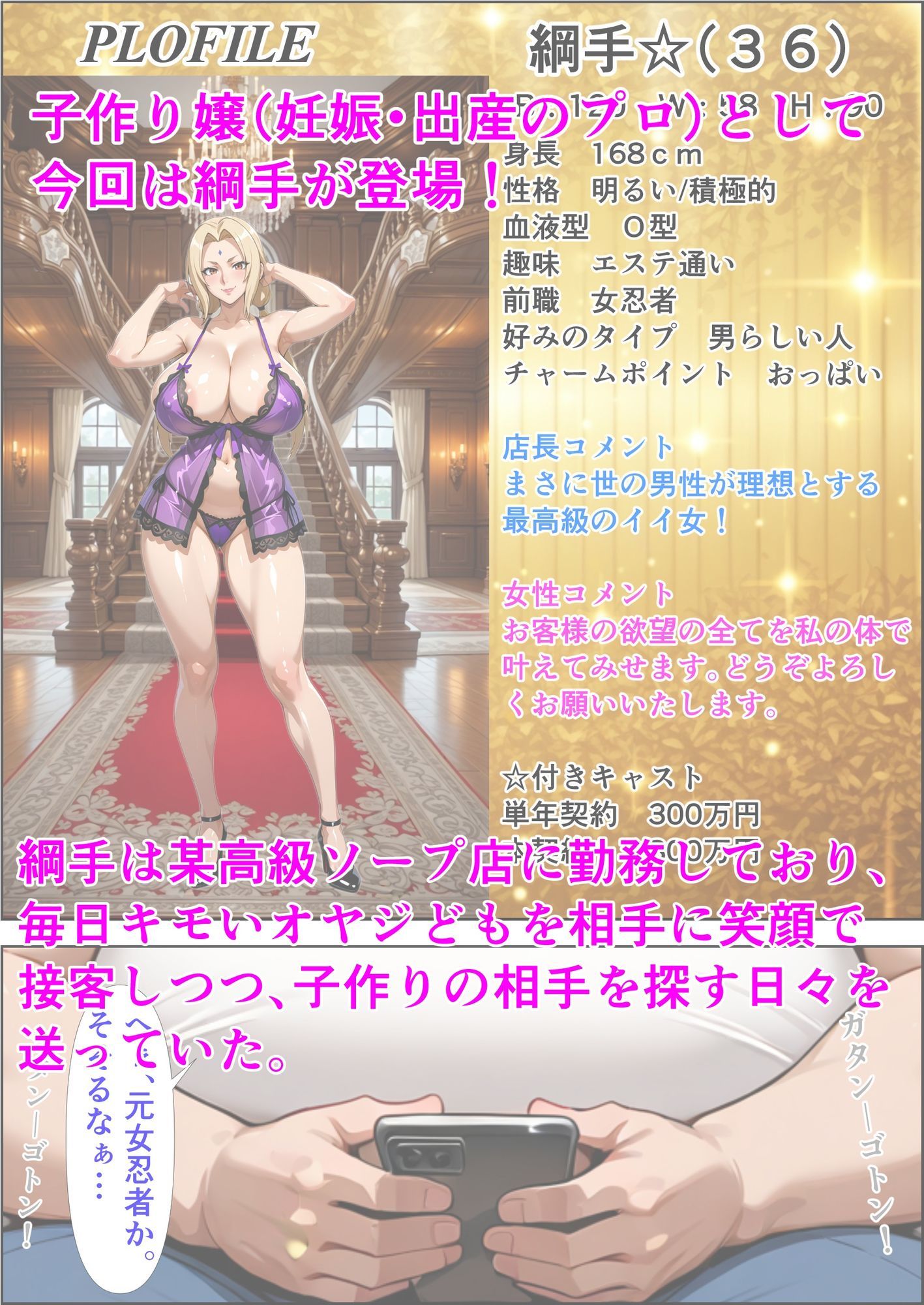 子作り嬢  綱手 サンプル1ページ目
