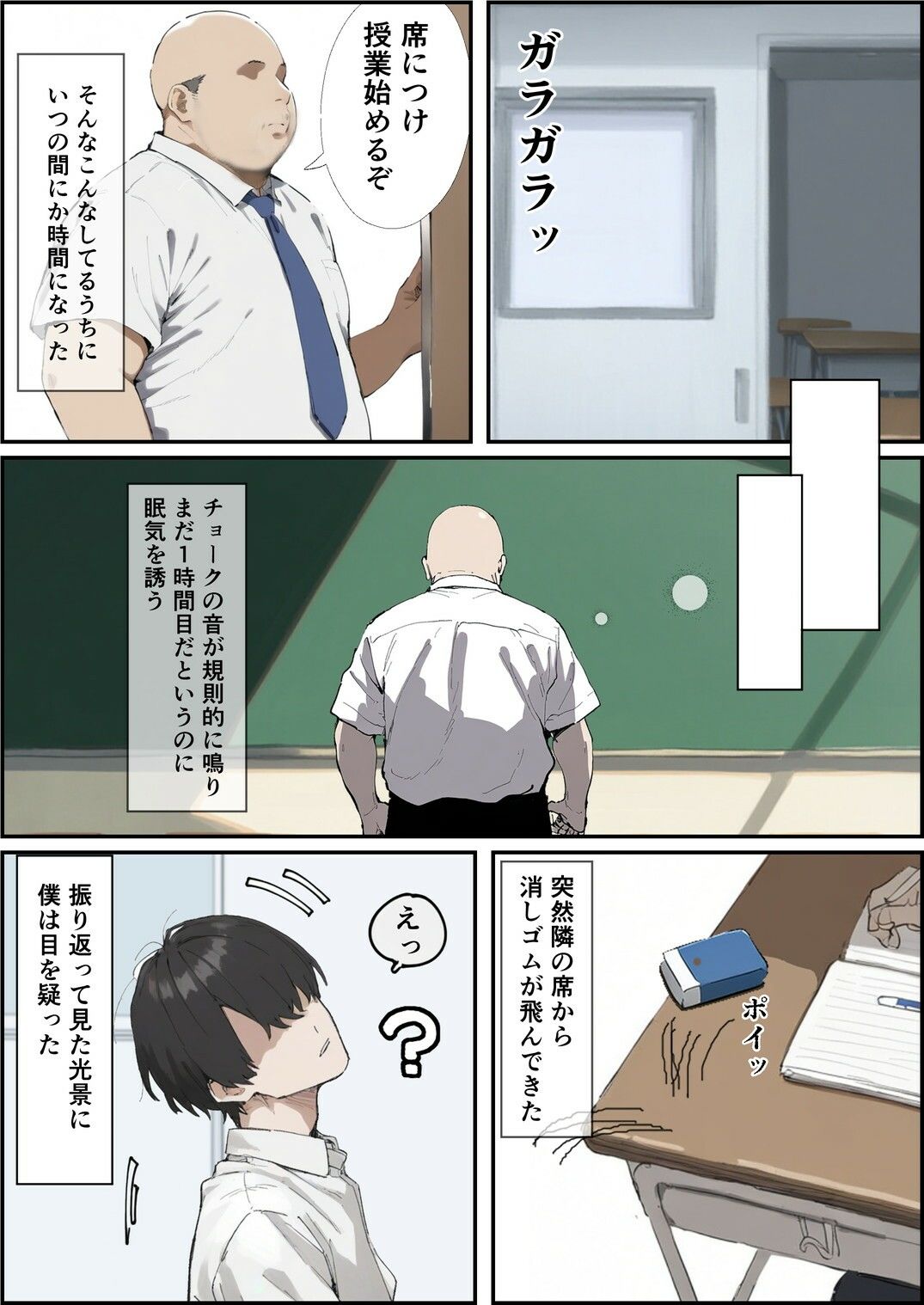 隣の席のギャルが授業中に悪戯をしてくるんだけど、やり過ぎなのでわからせます サンプル5ページ目