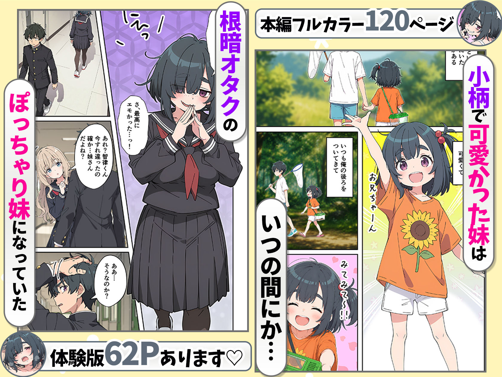 むちシコボディの妹に勃起がバレたことをきっかけにむちむち密着イチャラブセックスする話 サンプル2ページ目