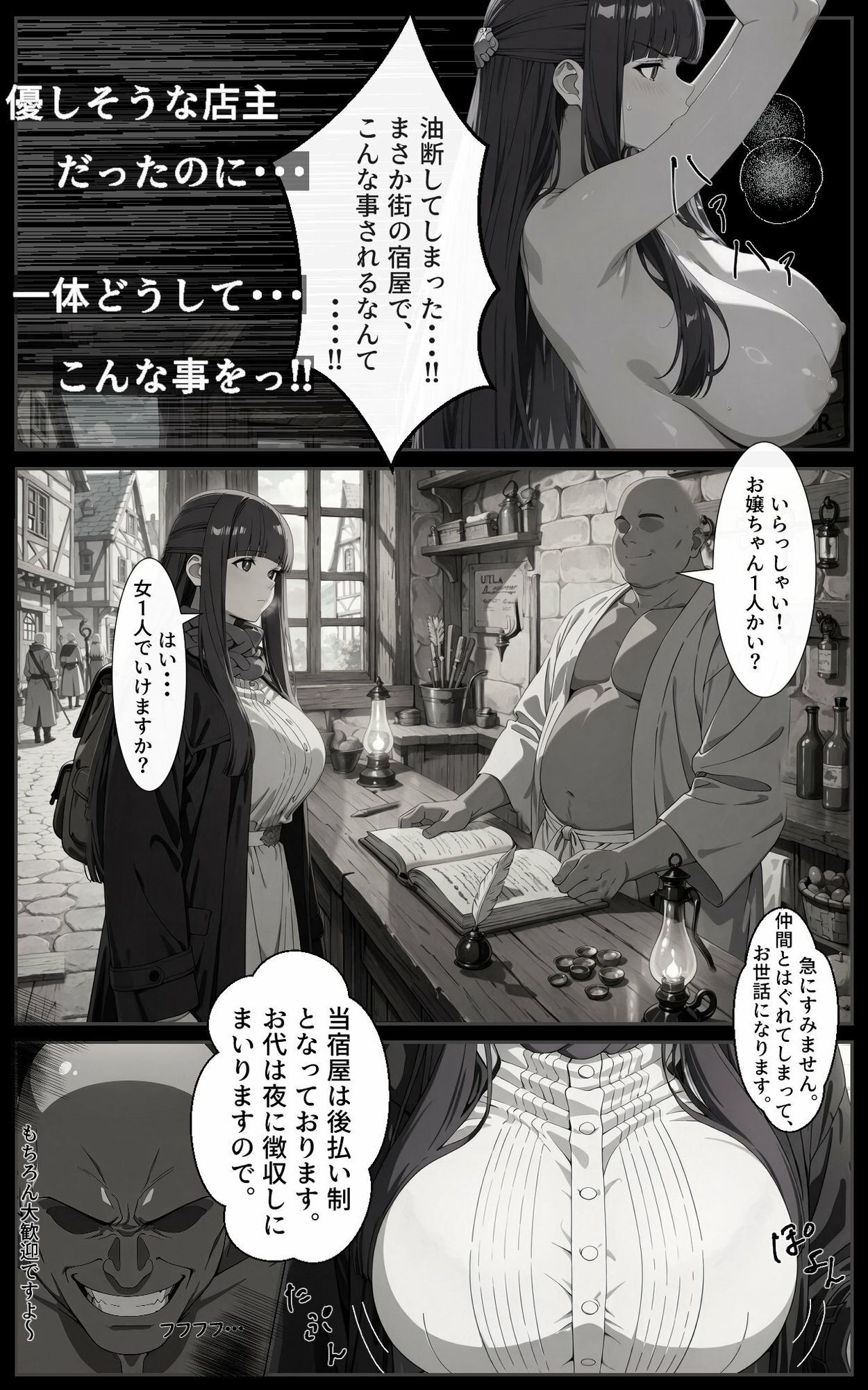 お代は体で。フェ〇ン快楽調教堕ちの宿 サンプル5ページ目