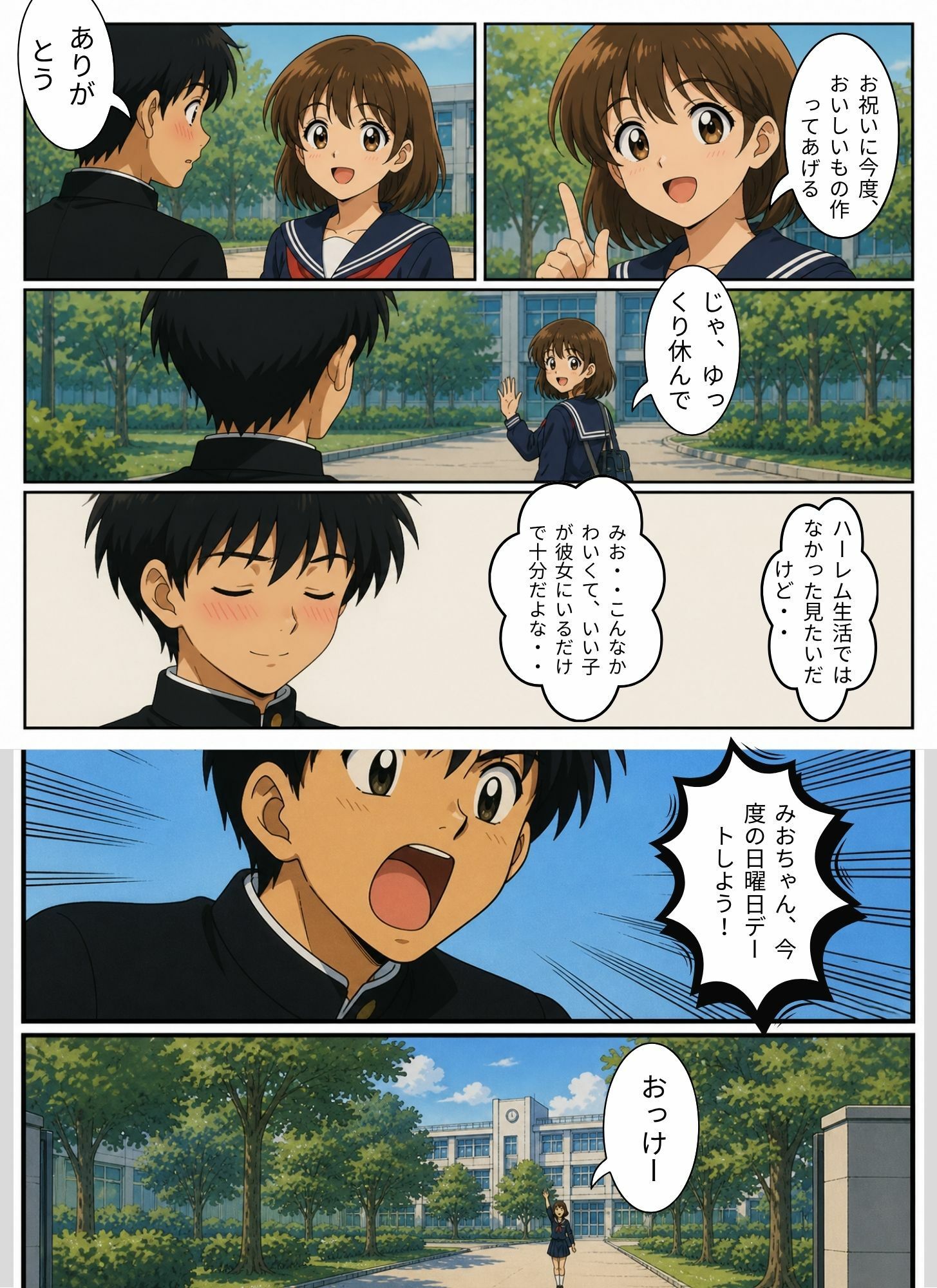ときめきハーレム学園へようこそ2 サンプル4ページ目