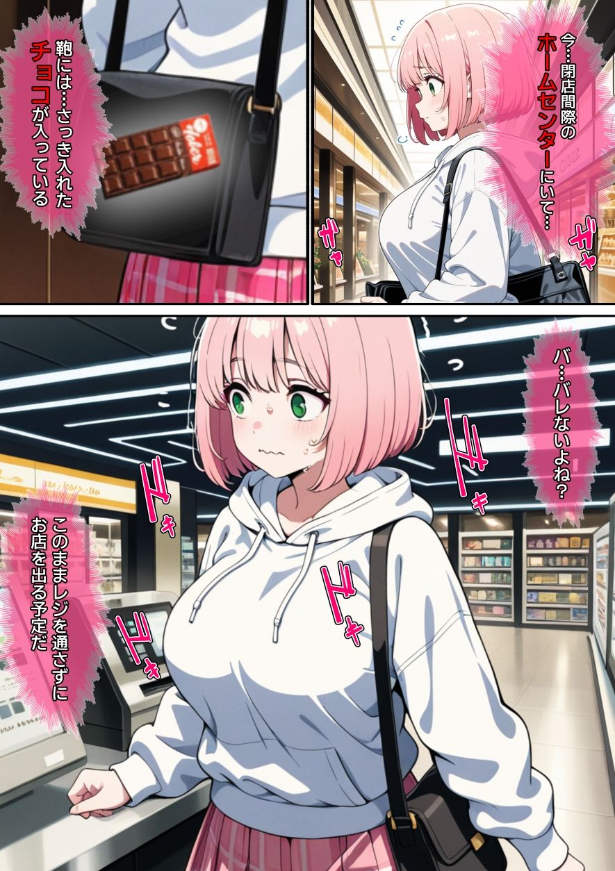 【漫画】万引きギャルを壊した話 サンプル2ページ目