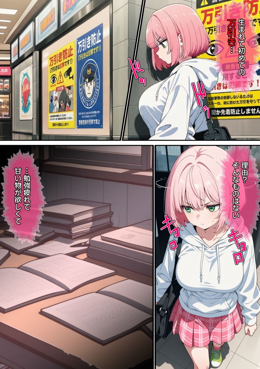 【漫画】万引きギャルを壊した話 サンプル3ページ目