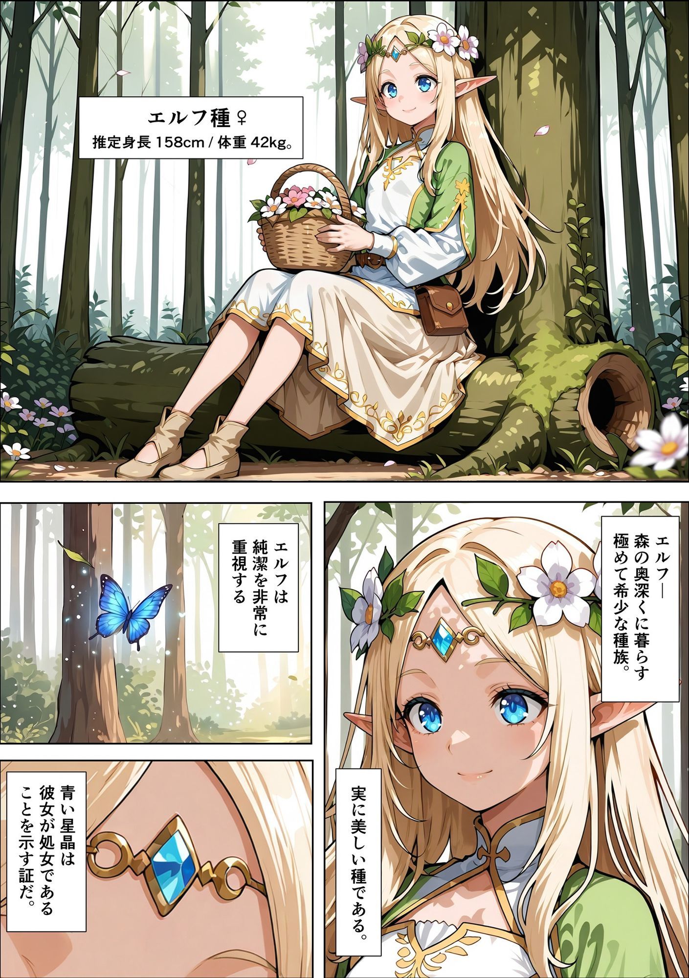オークの種付け調査記録 〜エルフを妊娠させるまで〜 サンプル5ページ目