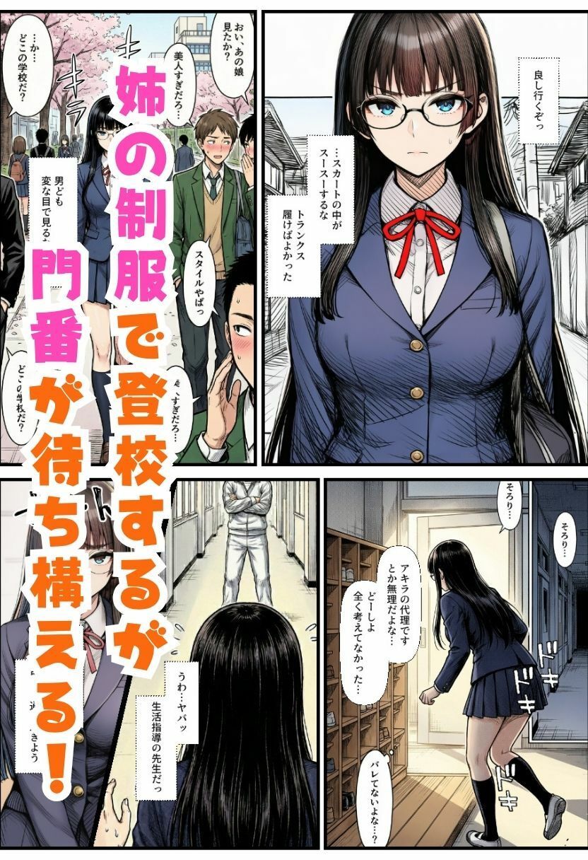 TS生徒会長になったオレ！先生に生徒指導室でわからせ中出しされメス堕ち サンプル3ページ目