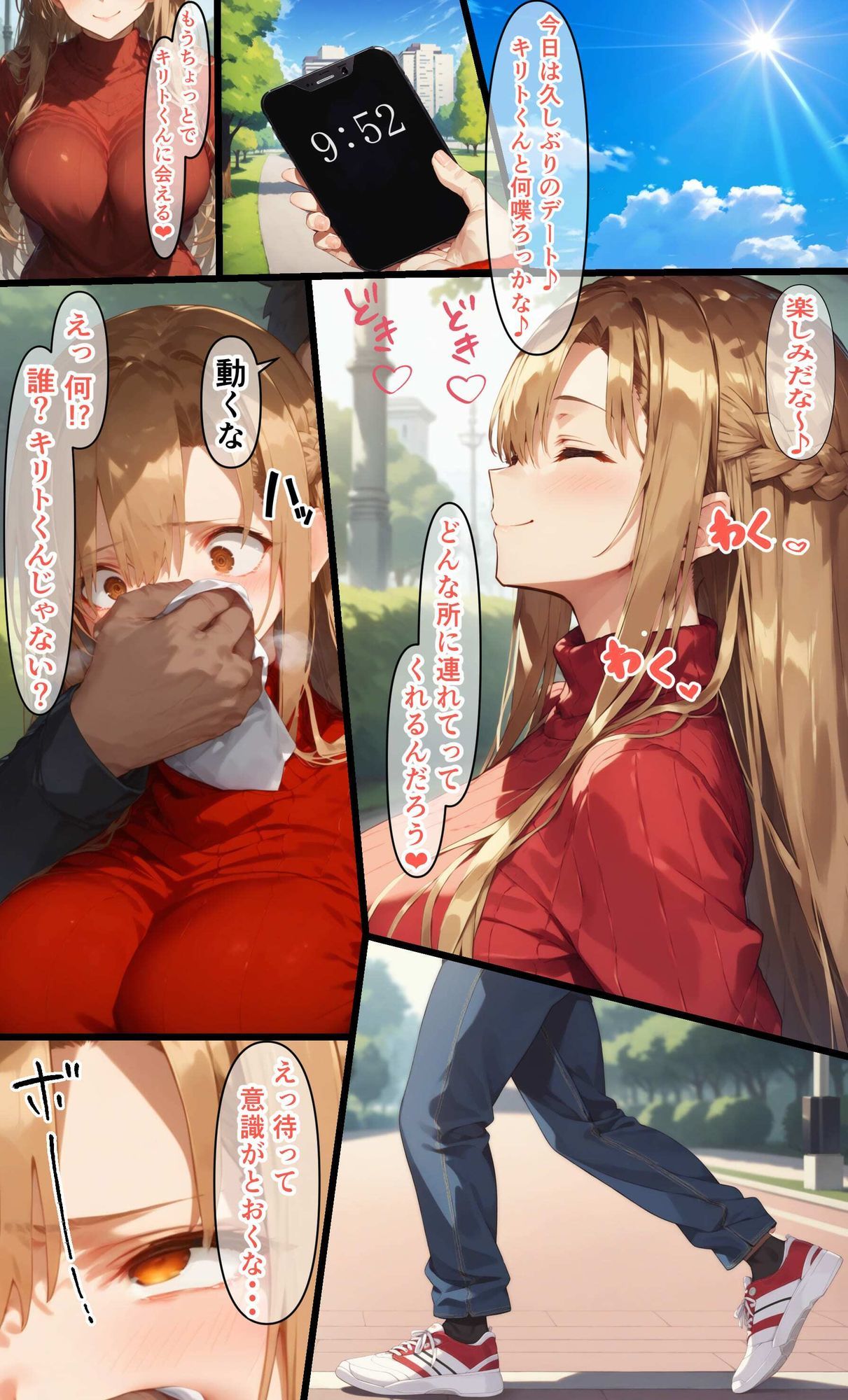 ア〇ナ  崩壊 サンプル1ページ目