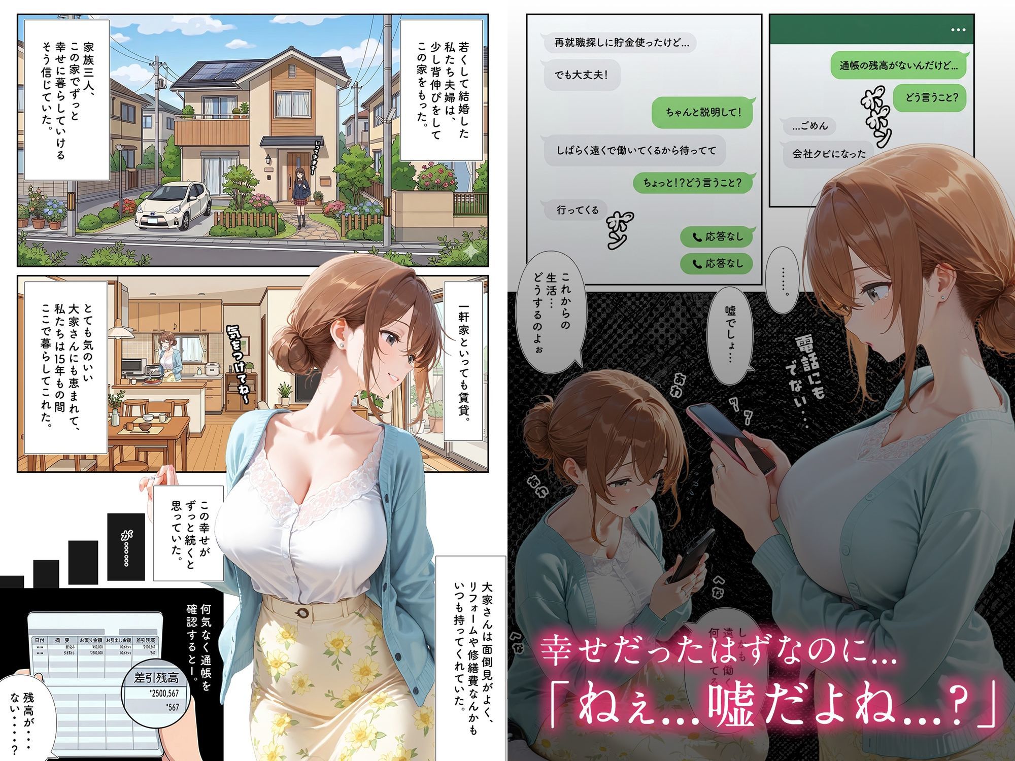 店子の人妻は雌になる サンプル2ページ目