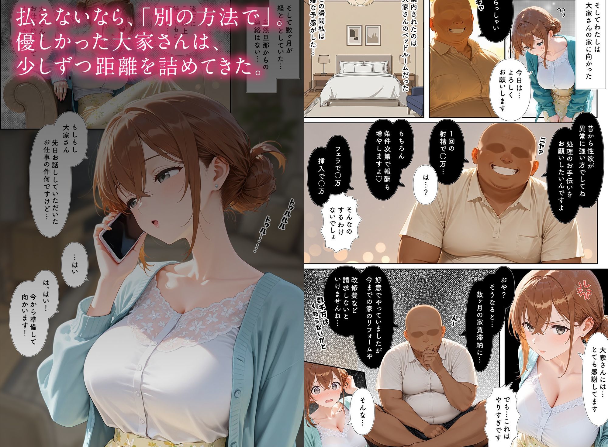 店子の人妻は雌になる サンプル4ページ目