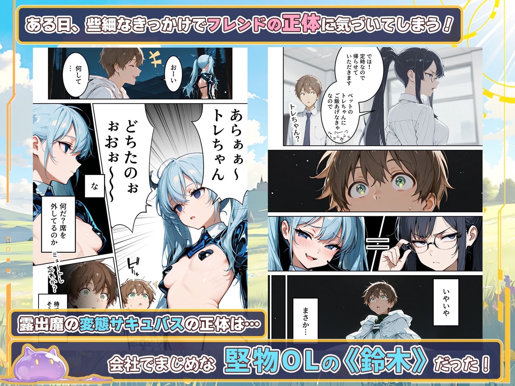 ネトゲでパーティー組んでたエロいフレンドの正体が会社の同僚だった件 サンプル4ページ目