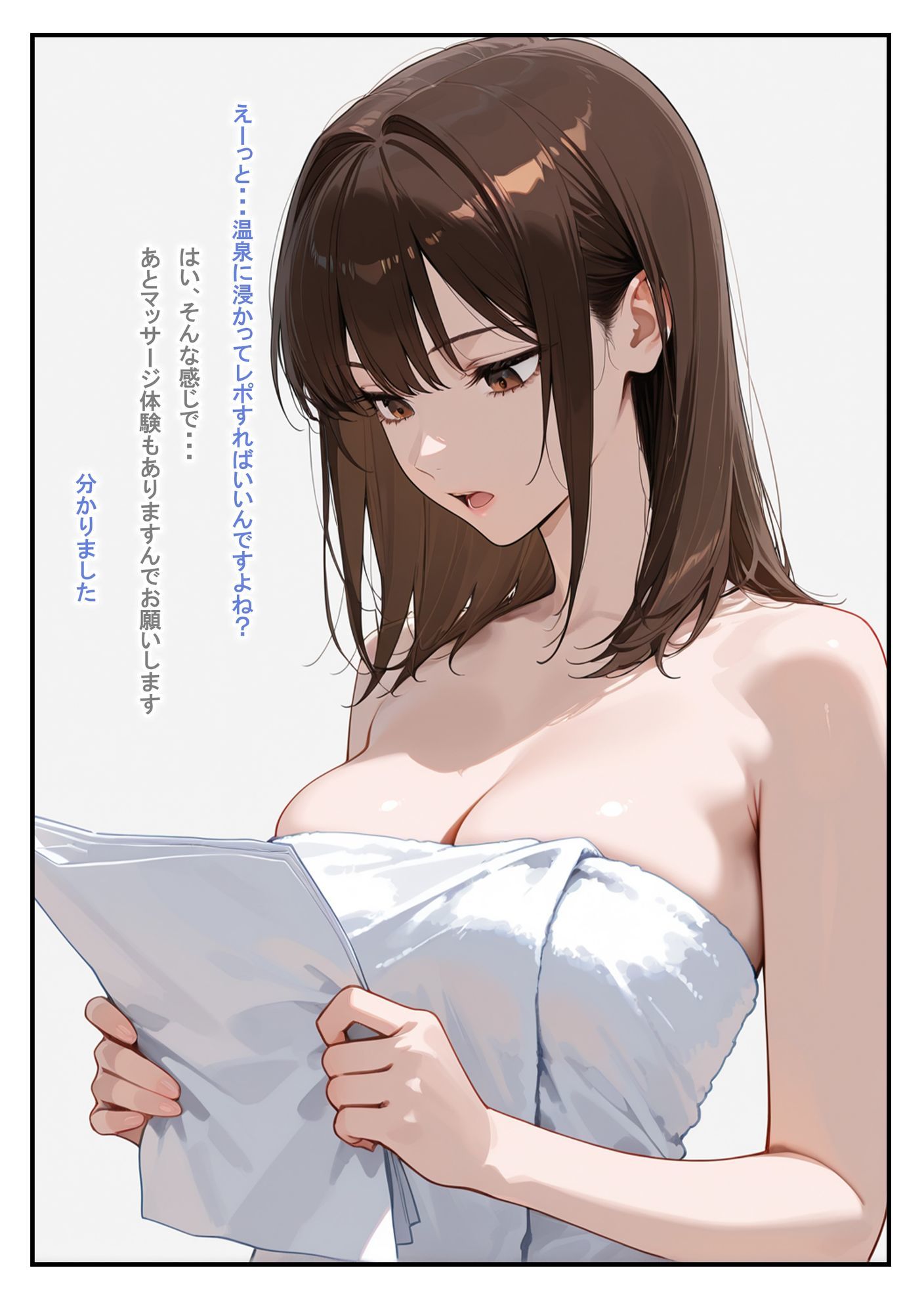 温泉ロケ、女子アナ、常識改変済。〜汗だくセックスマッサージ〜 サンプル7ページ目