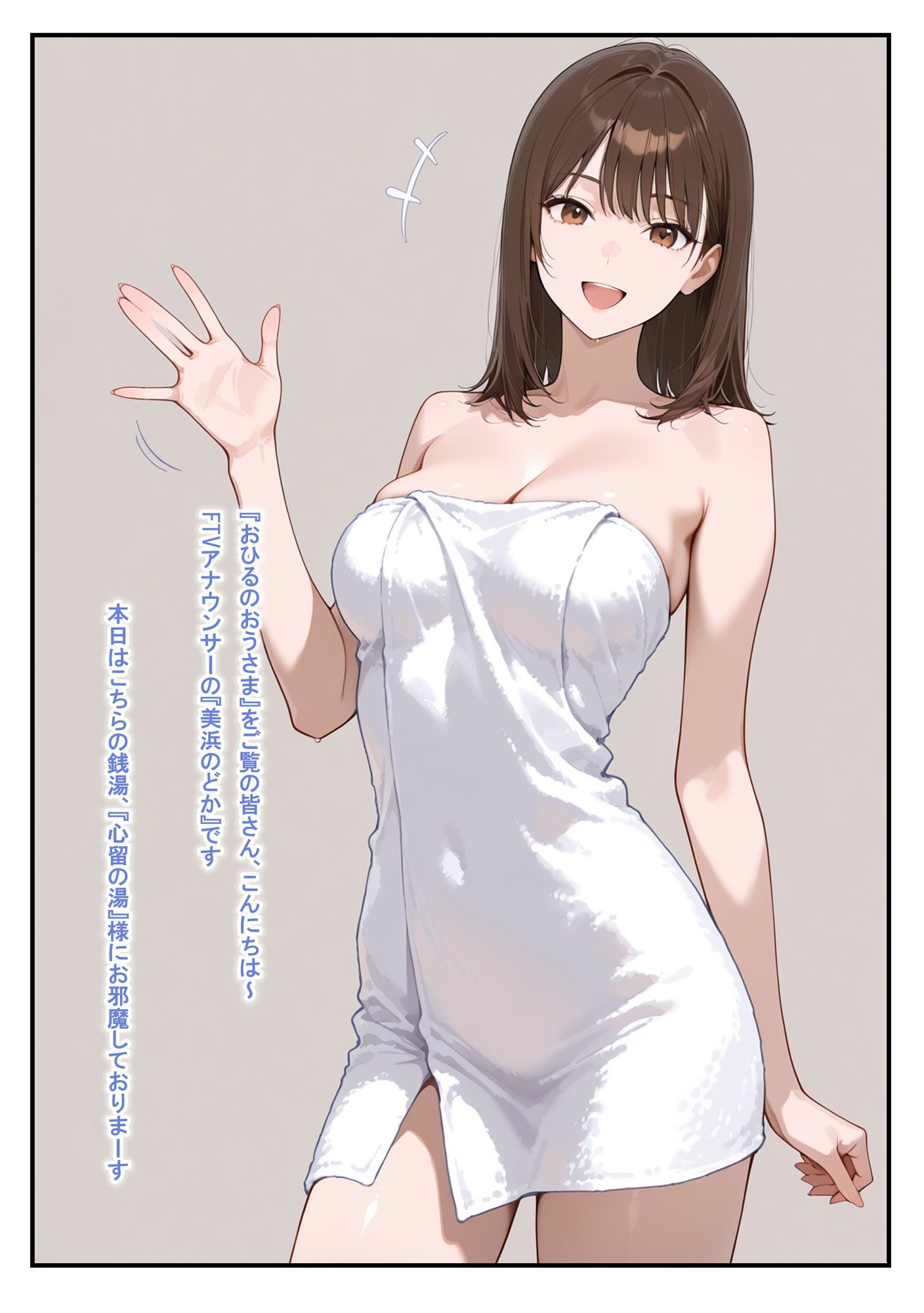 温泉ロケ、女子アナ、常識改変済。〜汗だくセックスマッサージ〜 サンプル9ページ目