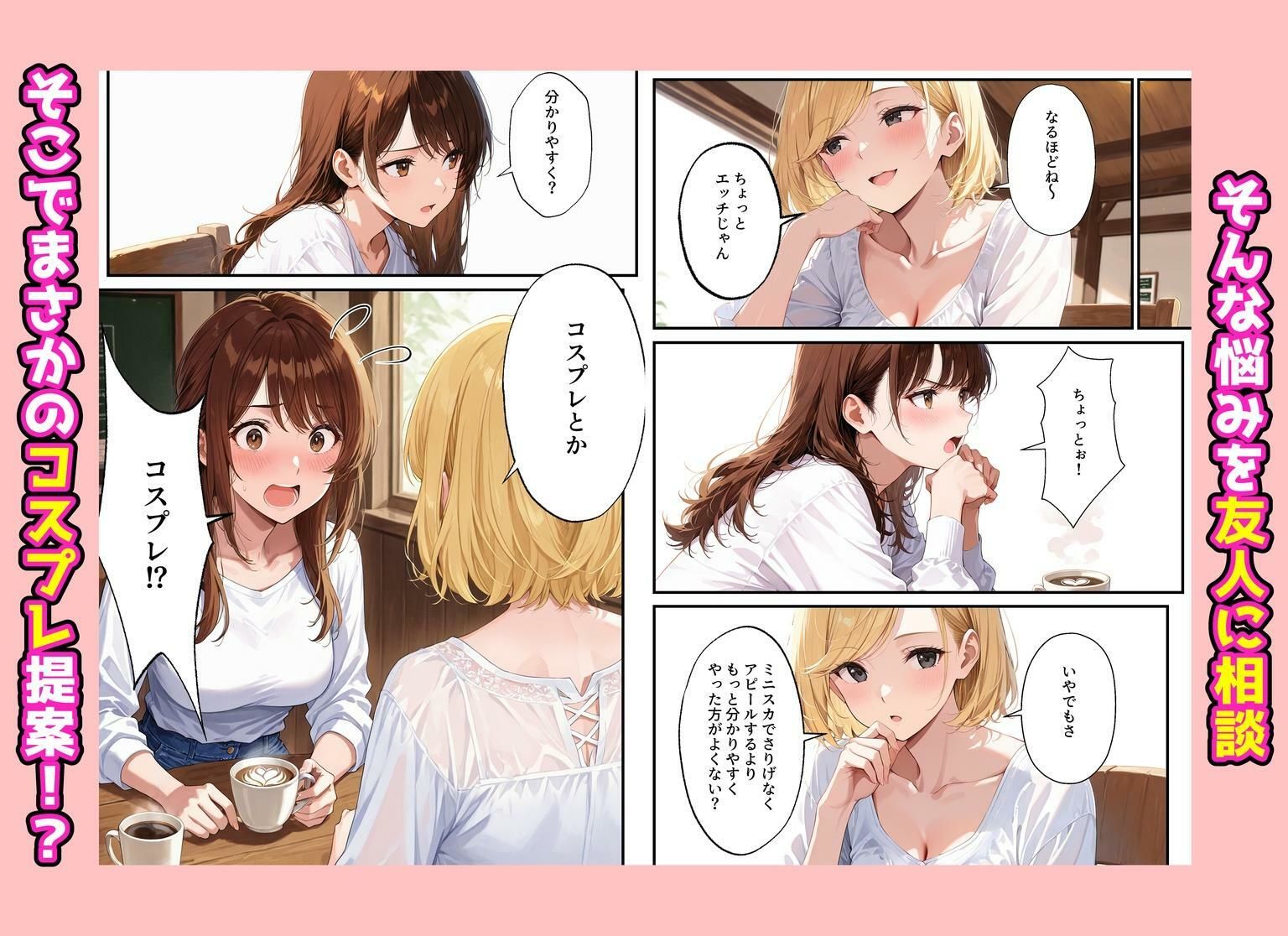 夫を制服で誘惑して、ラブラブなエッチした話 サンプル4ページ目