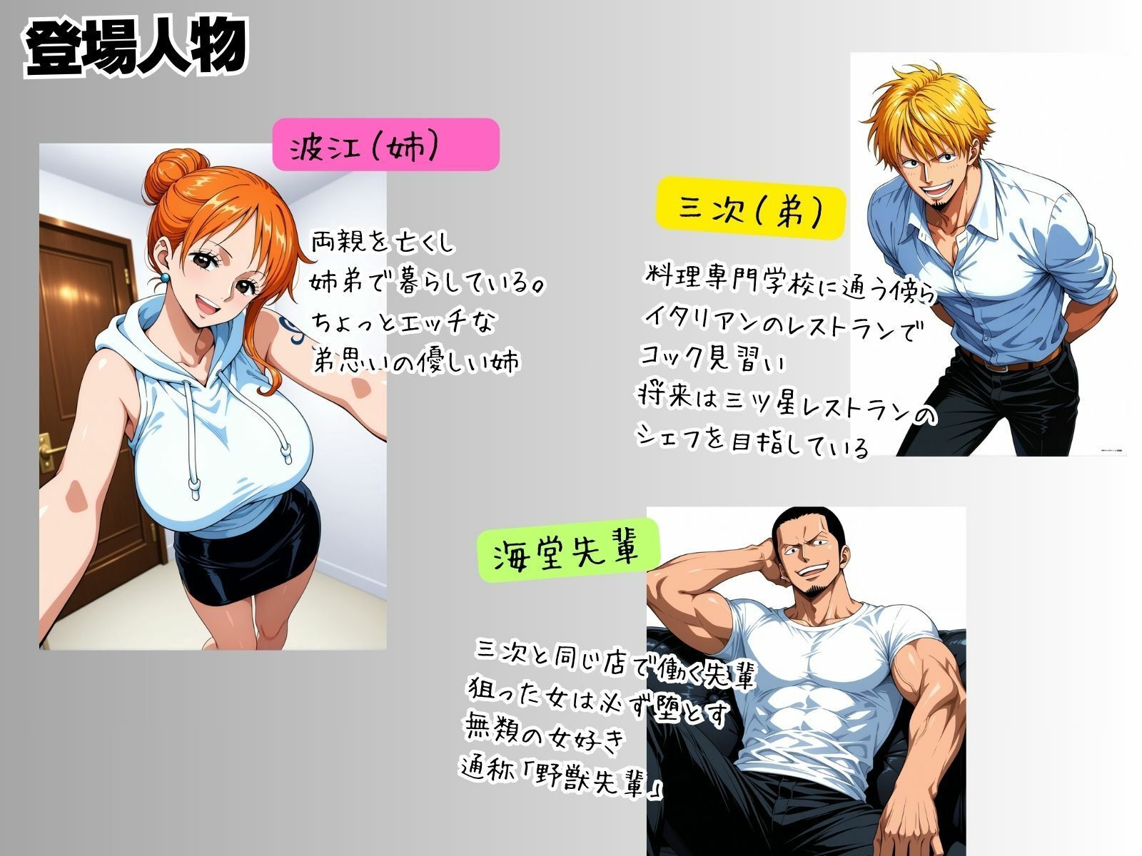 【異世界転生】バ先の野獣先輩に俺の姉貴を紹介したらセックス依存症にされた話【前編】 サンプル2ページ目