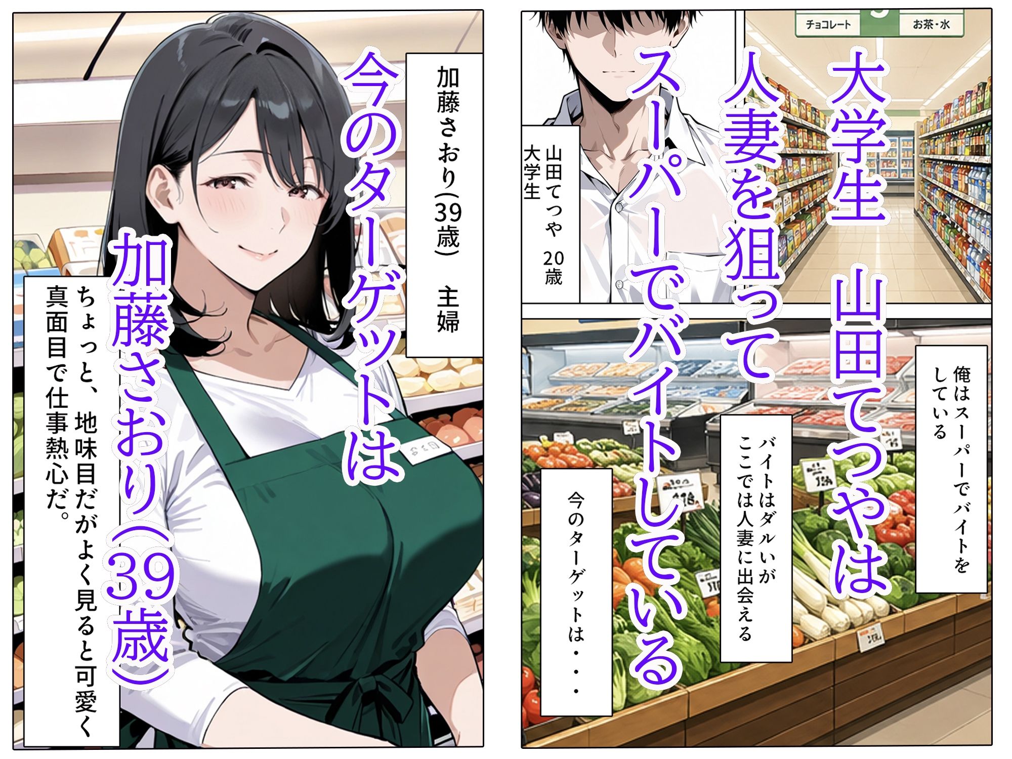 バ先のパート人妻とヤッちゃった話 サンプル1ページ目