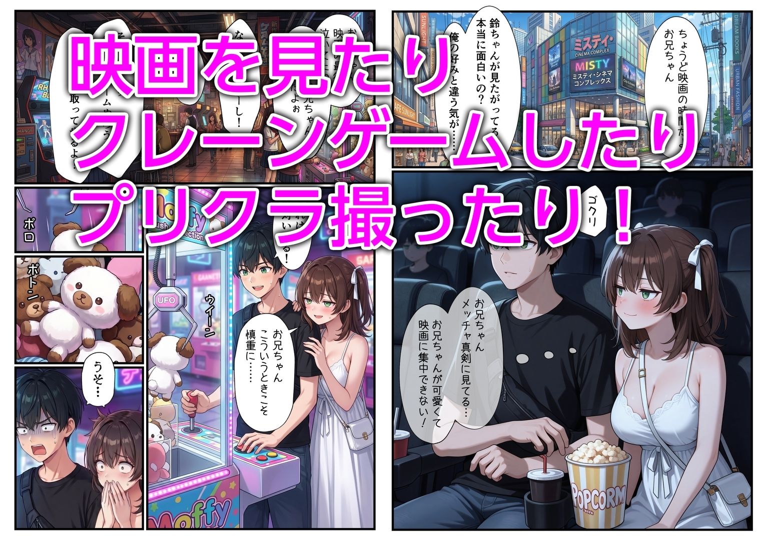 妹と恋人ごっこ 交尾ごっこ3 〜デート＆野外エッチ編〜 サンプル2ページ目