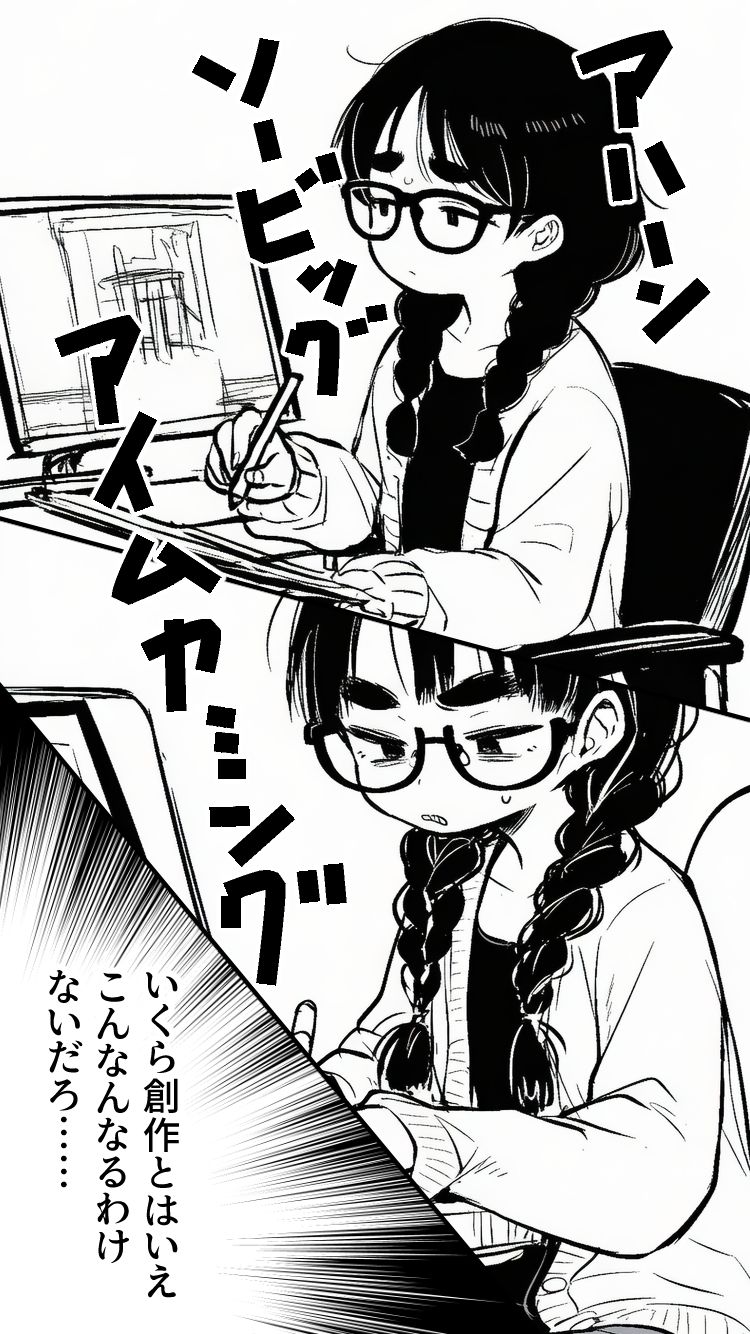 女同人作家だけどムラムラしたからチンポ貸してほしい サンプル6ページ目
