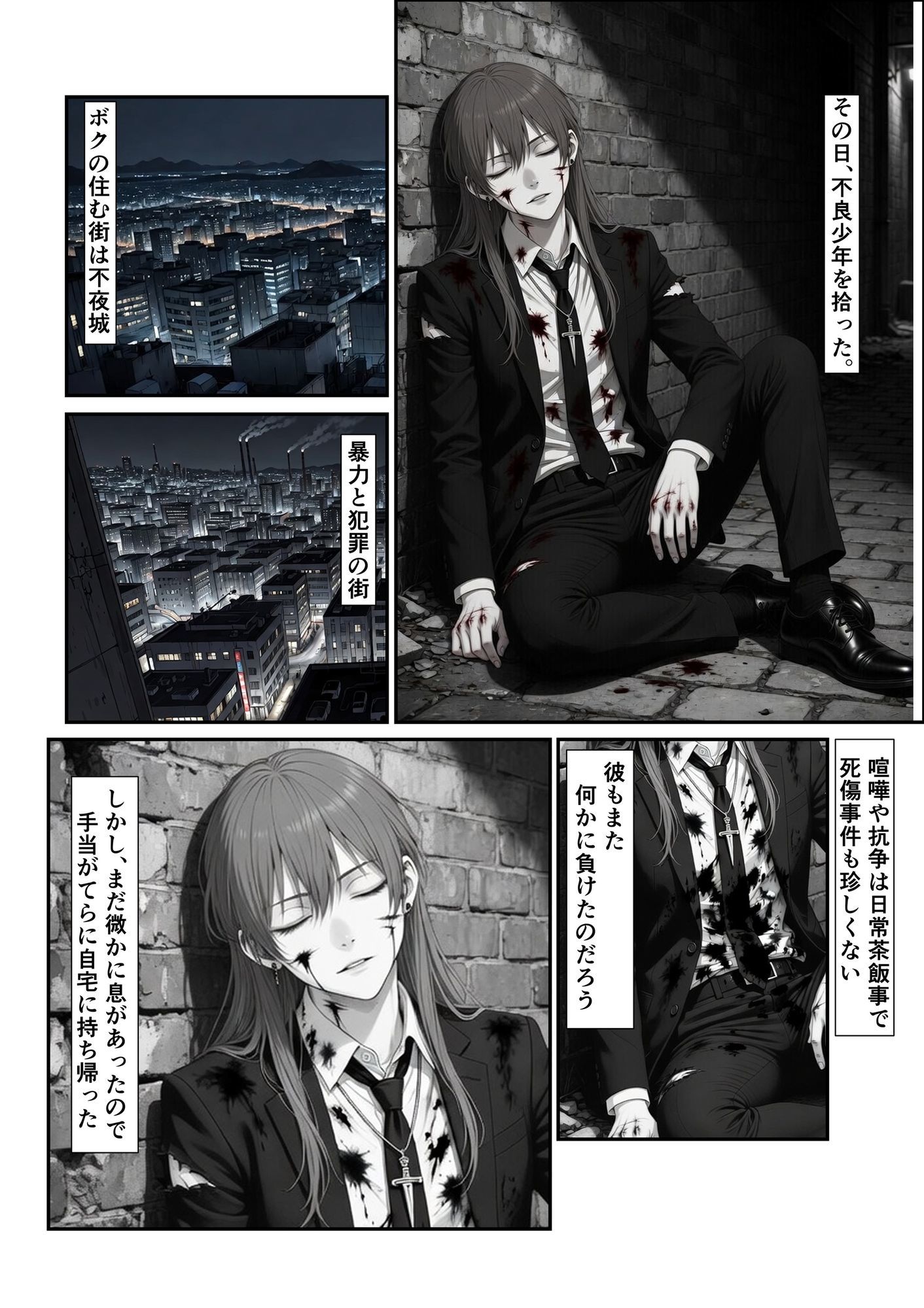 不良少年を拾ったら嫁になった件 サンプル2ページ目