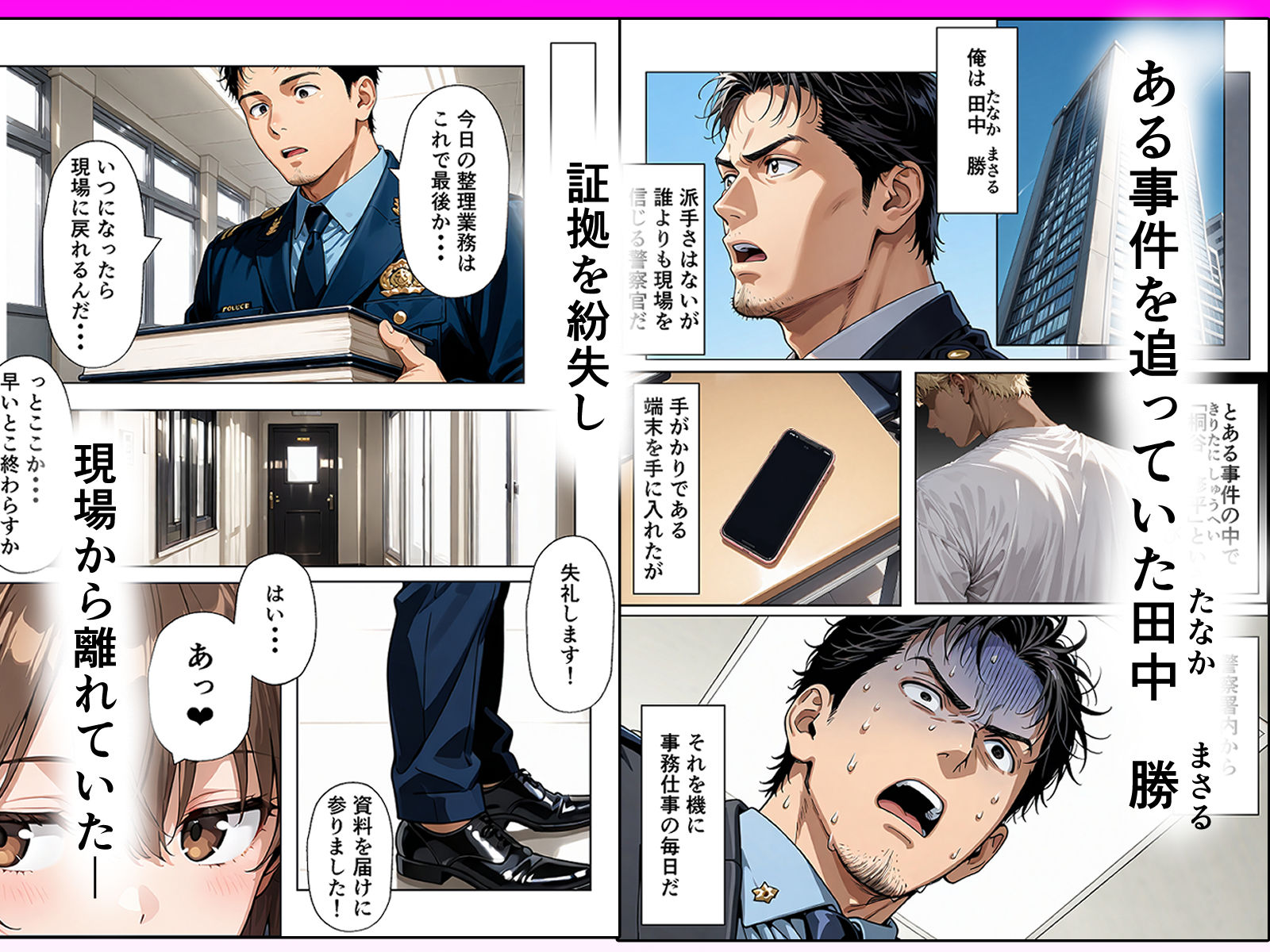 婦警憑依  後輩婦警に憑依したら事件が解決しそうな件  CaseI  相良ひなた編 サンプル1ページ目