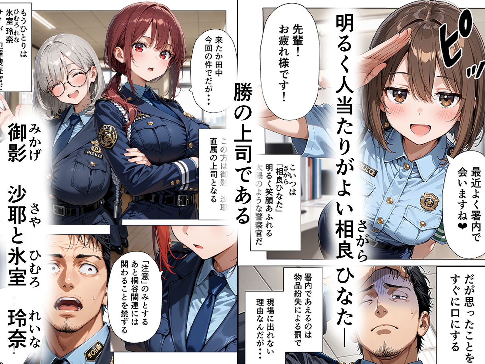婦警憑依  後輩婦警に憑依したら事件が解決しそうな件  CaseI  相良ひなた編 サンプル2ページ目