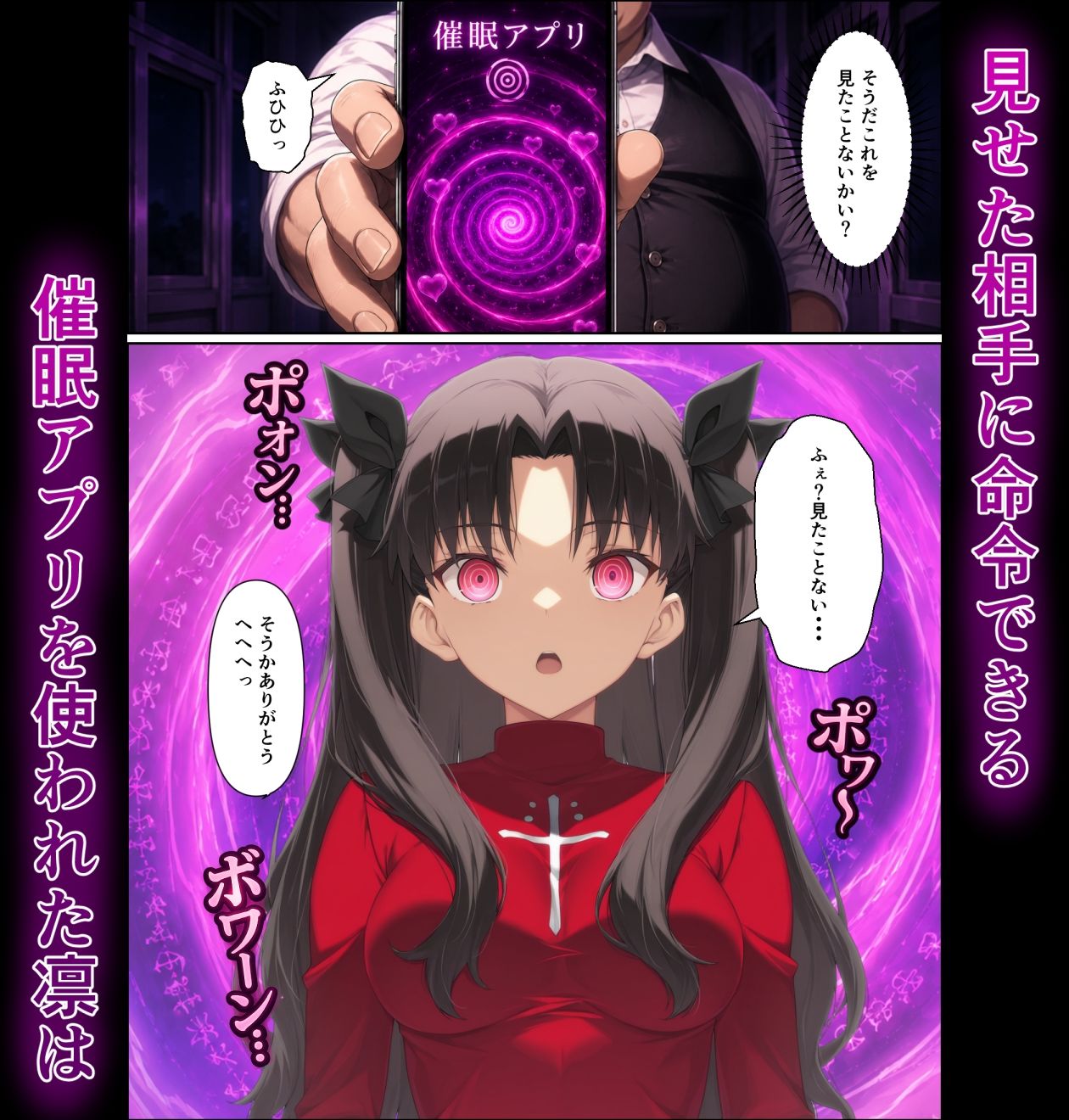 快楽催●アプリ「遠坂凛編」 サンプル1ページ目